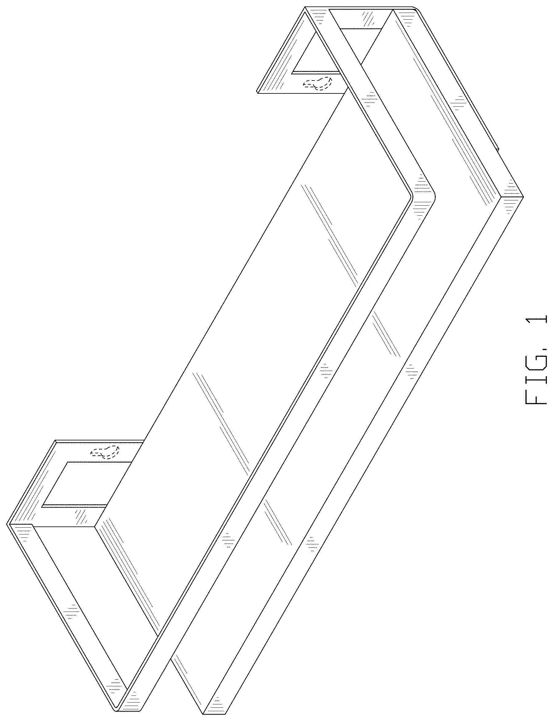 Patent USD1000866 Figure 1 – Bathroom shelf