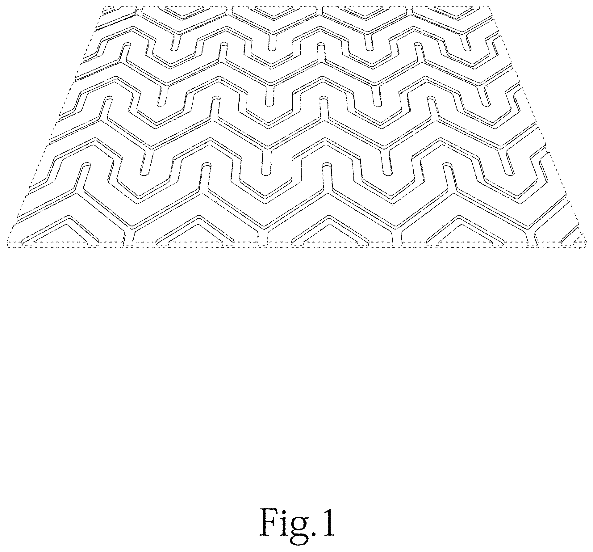 Patent USD1000868 Figure 1 – Floor mat