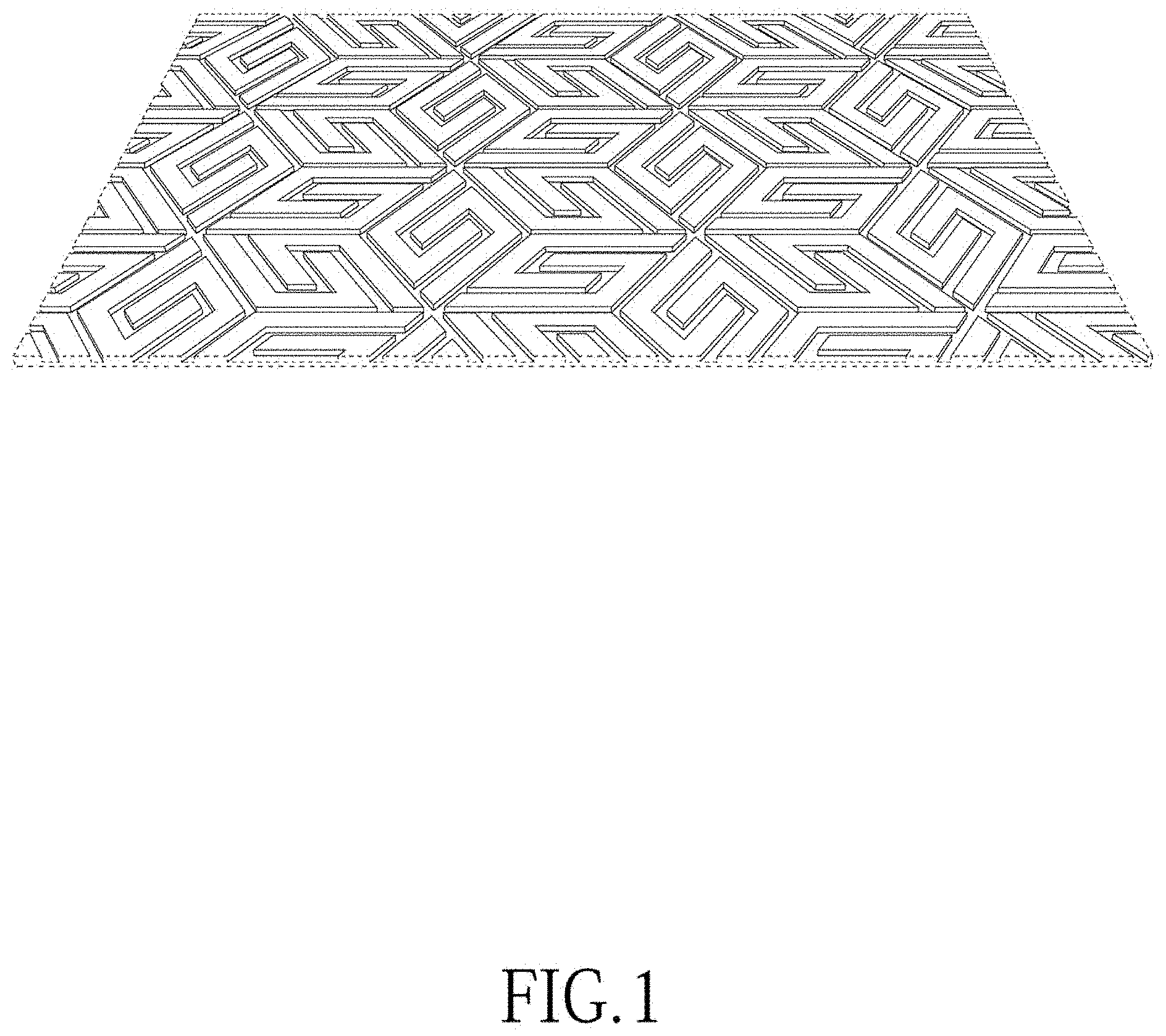 Patent USD1000869 Figure 1 – Floor mat