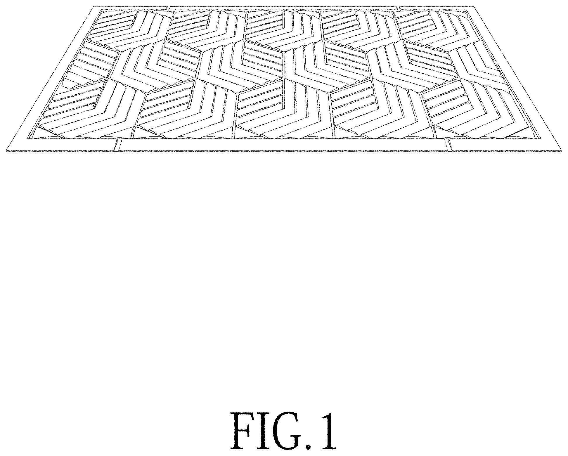 Patent USD1000871 Figure 1 – Floor mat
