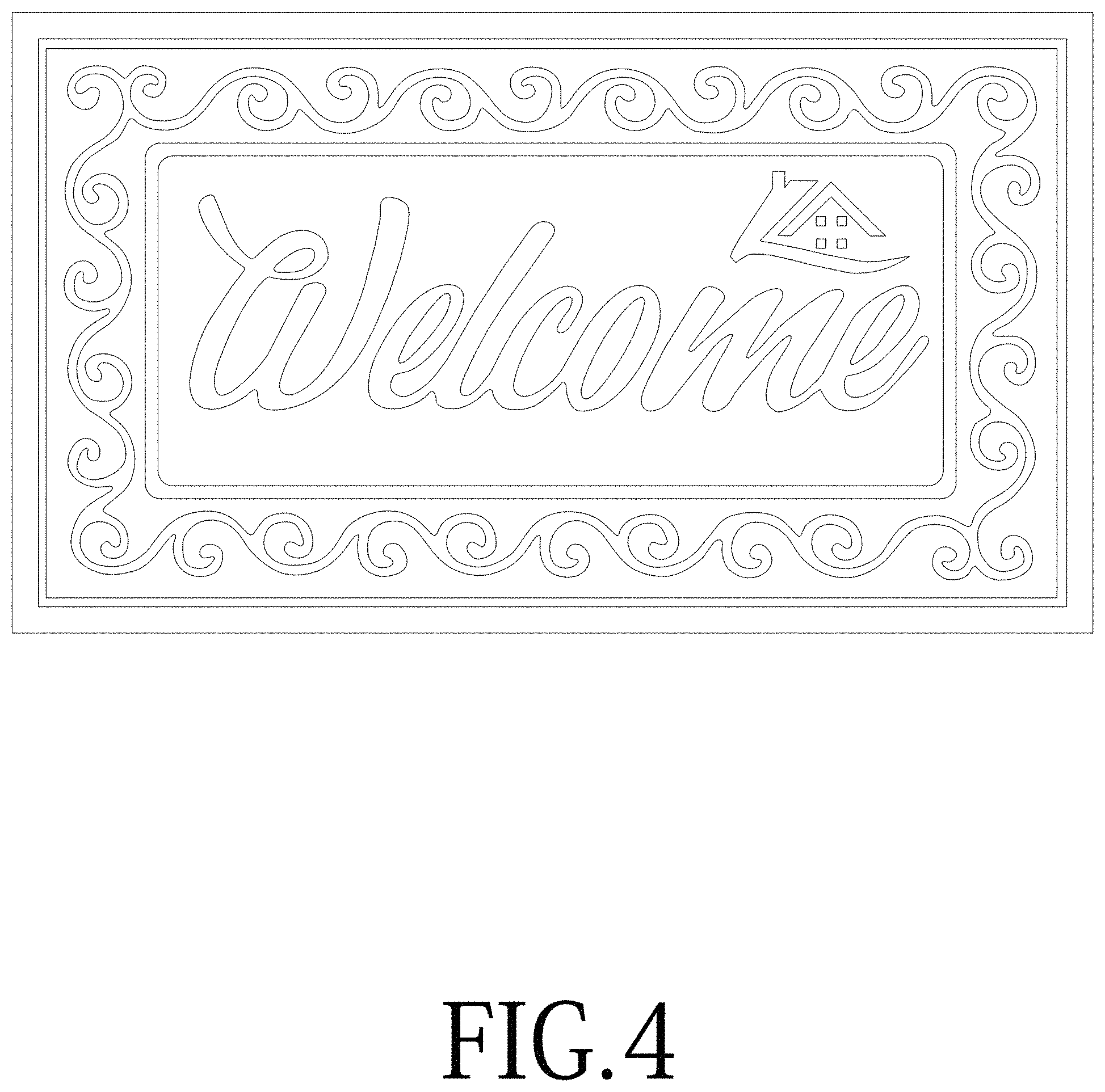 Patent USD1000872 Figure 4 – Floor mat