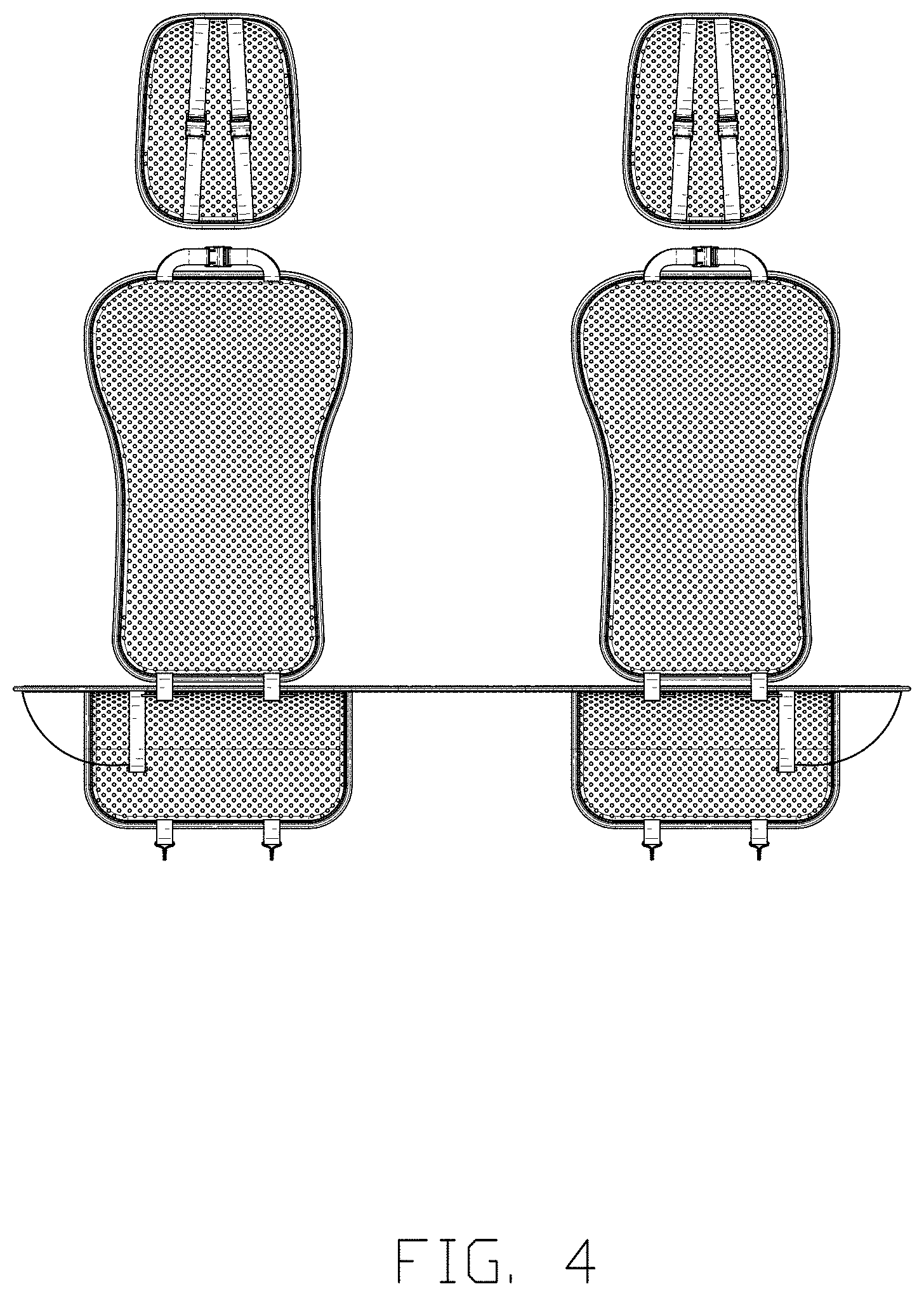 Patent USD1000874 Figure 4 – Car seat cover
