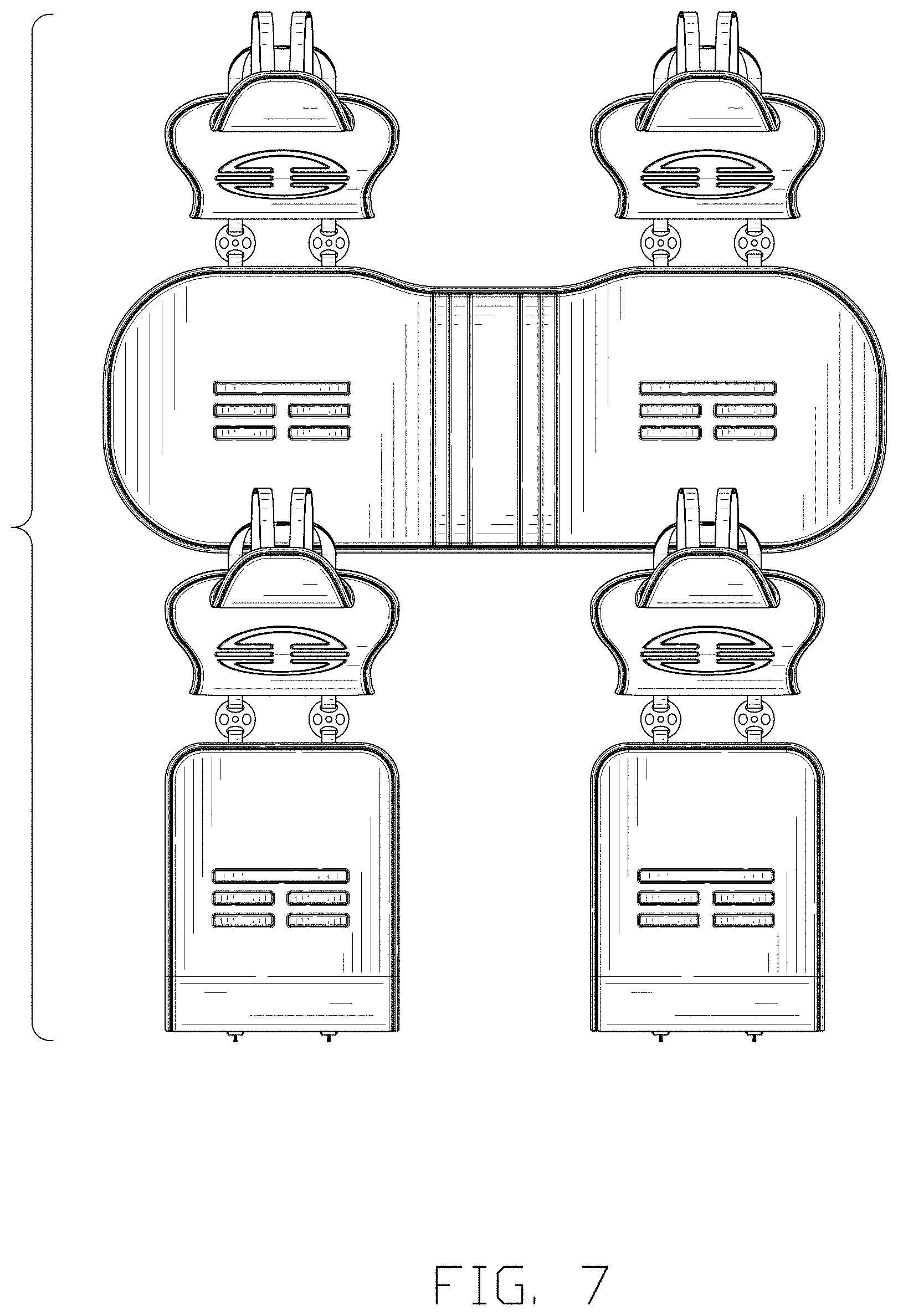Patent USD1000874 Figure 7 – Car seat cover