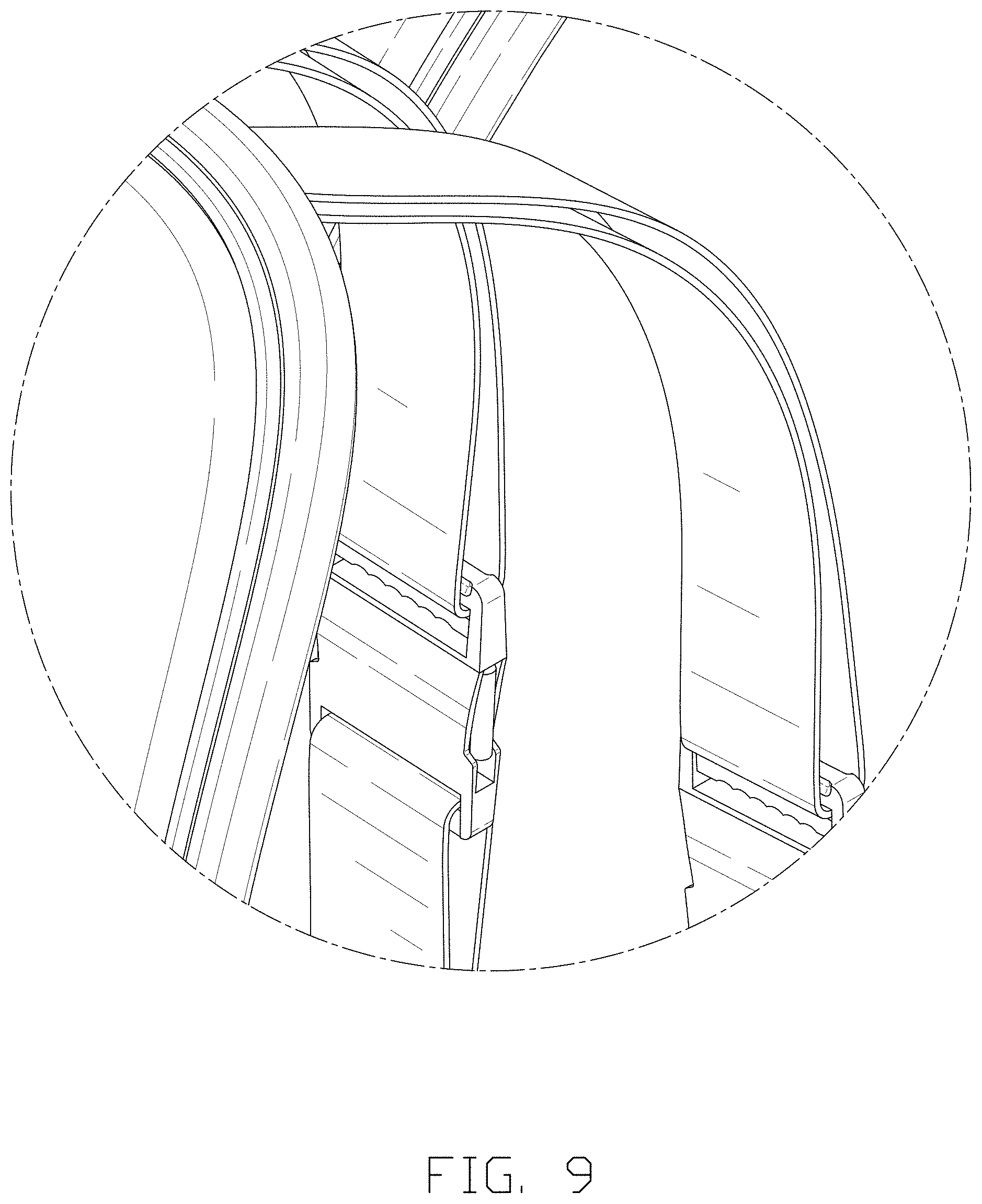 Patent USD1000874 Figure 9 – Car seat cover