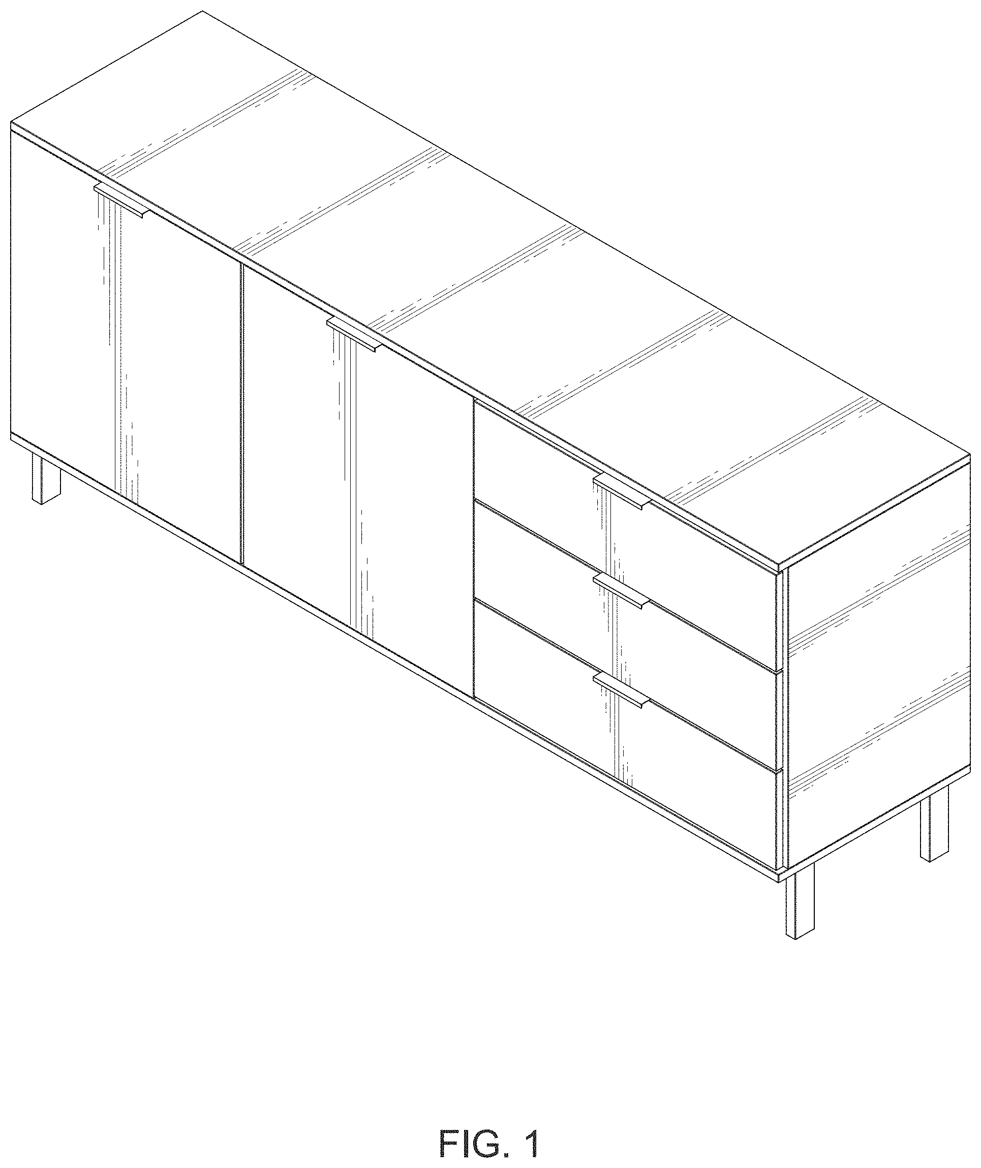 Patent USD1000876 Figure 1 – Sideboard