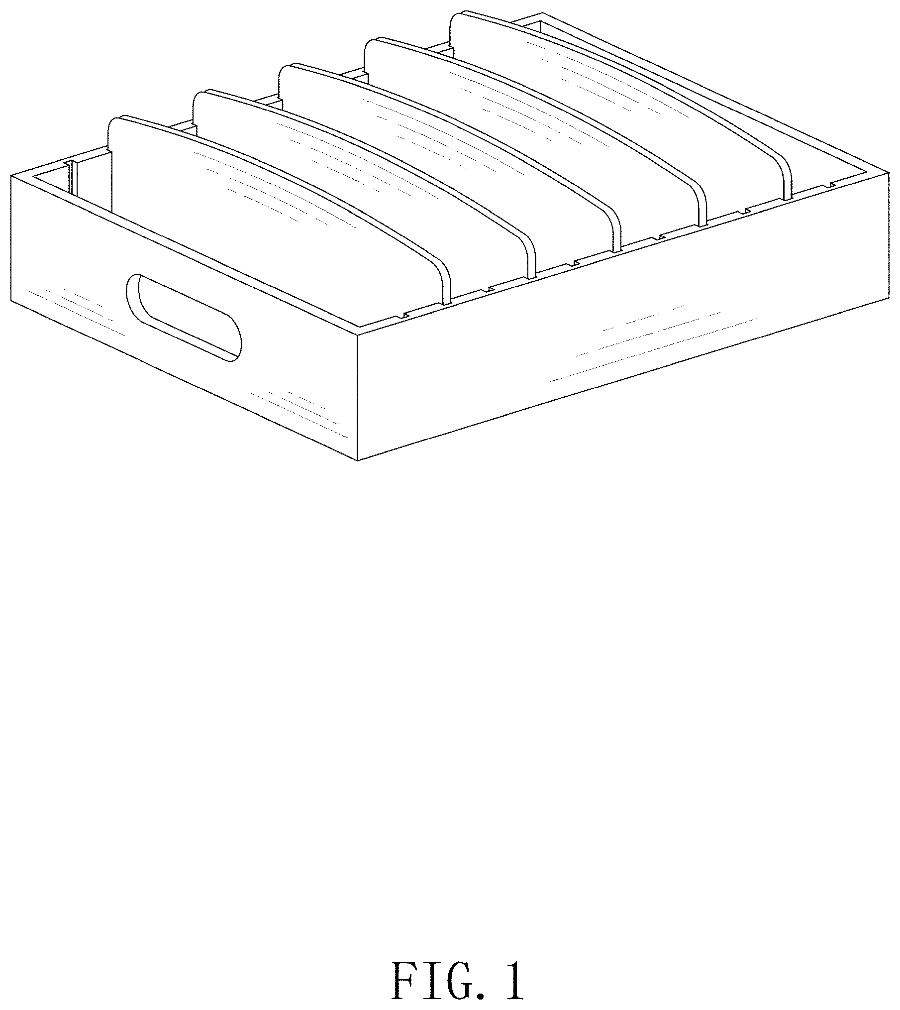 Patent USD1000878 Figure 1 – Storage caddy