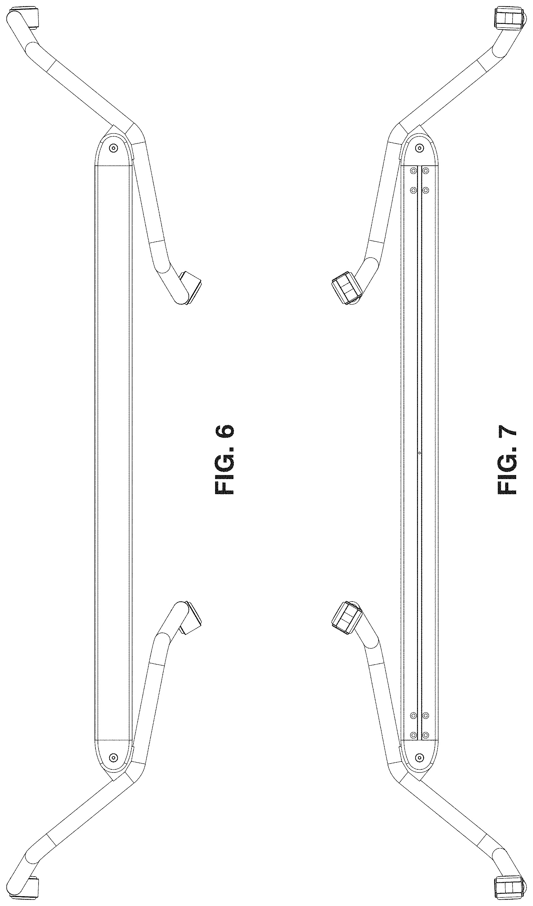 Patent USD1000879 Figure 5 – Foldable table frame