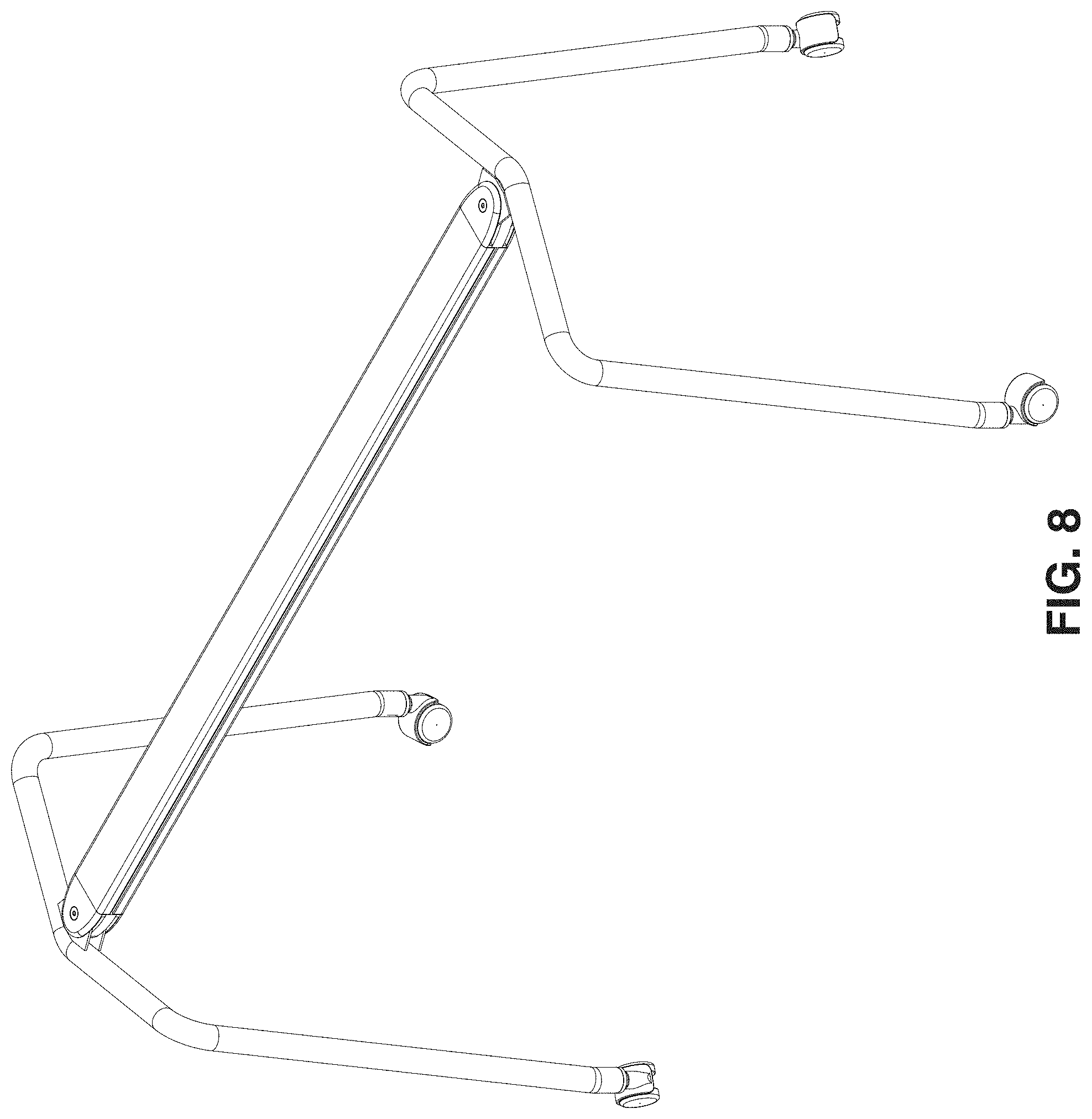 Patent USD1000879 Figure 6 – Foldable table frame