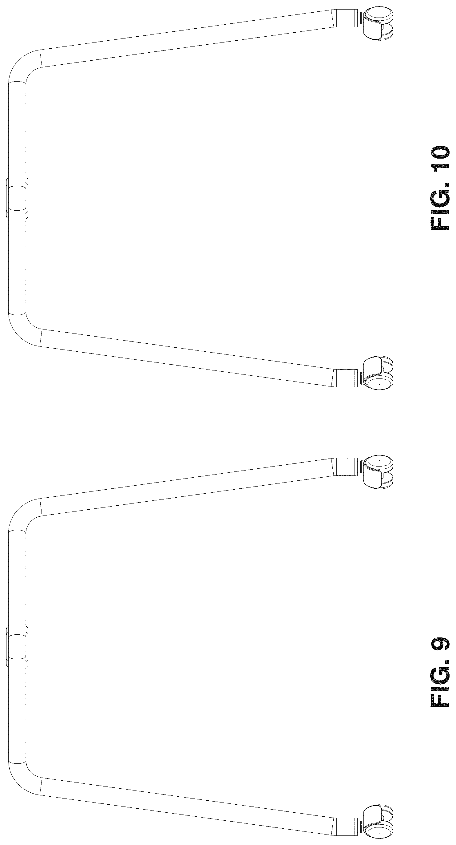 Patent USD1000879 Figure 7 – Foldable table frame