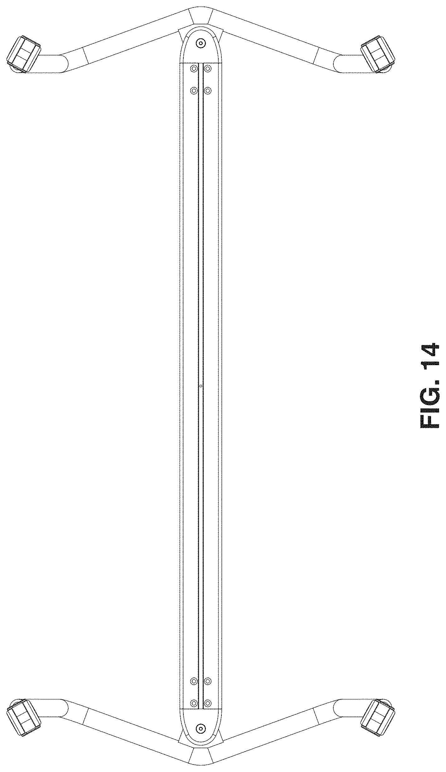 Patent USD1000879 Figure 11 – Foldable table frame