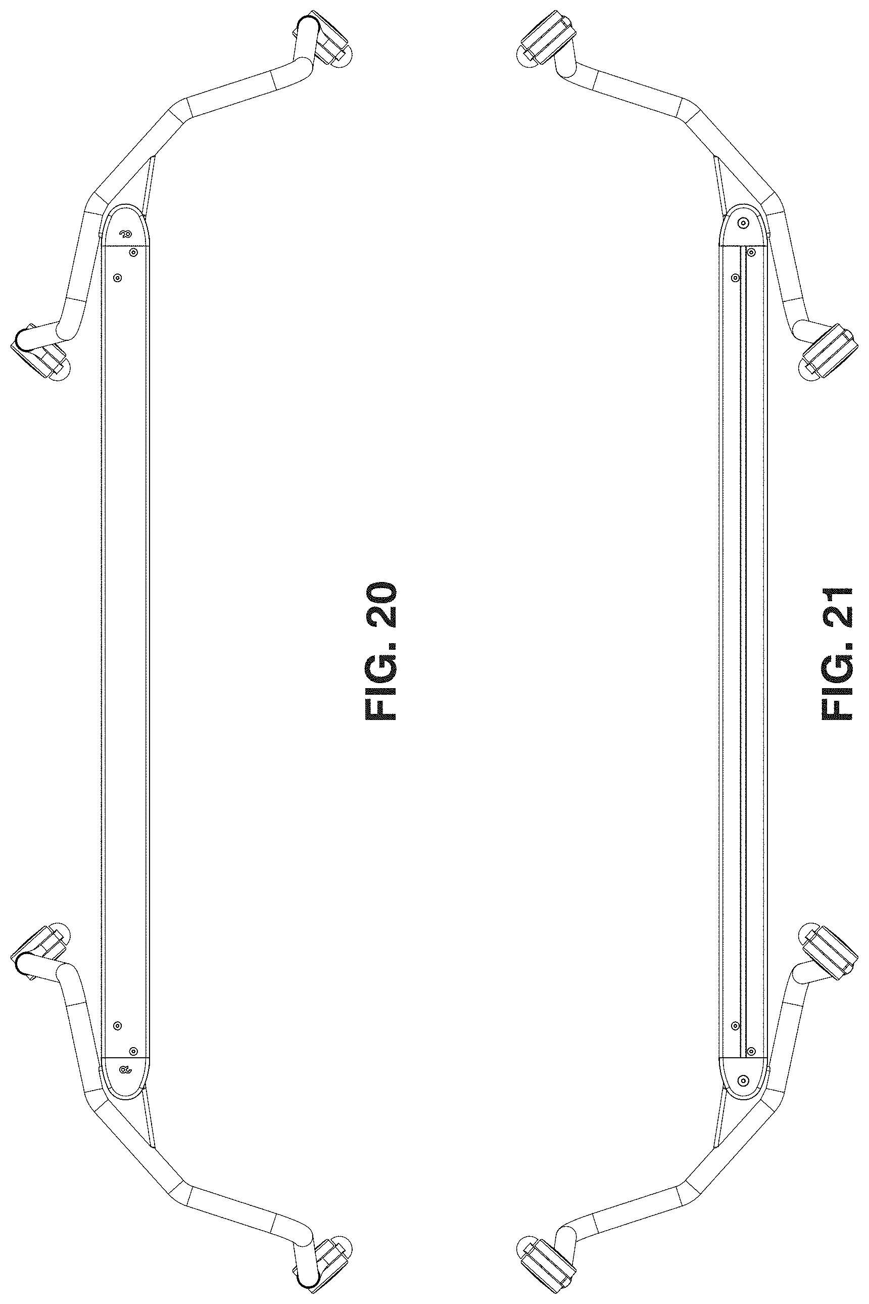Patent USD1000879 Figure 16 – Foldable table frame