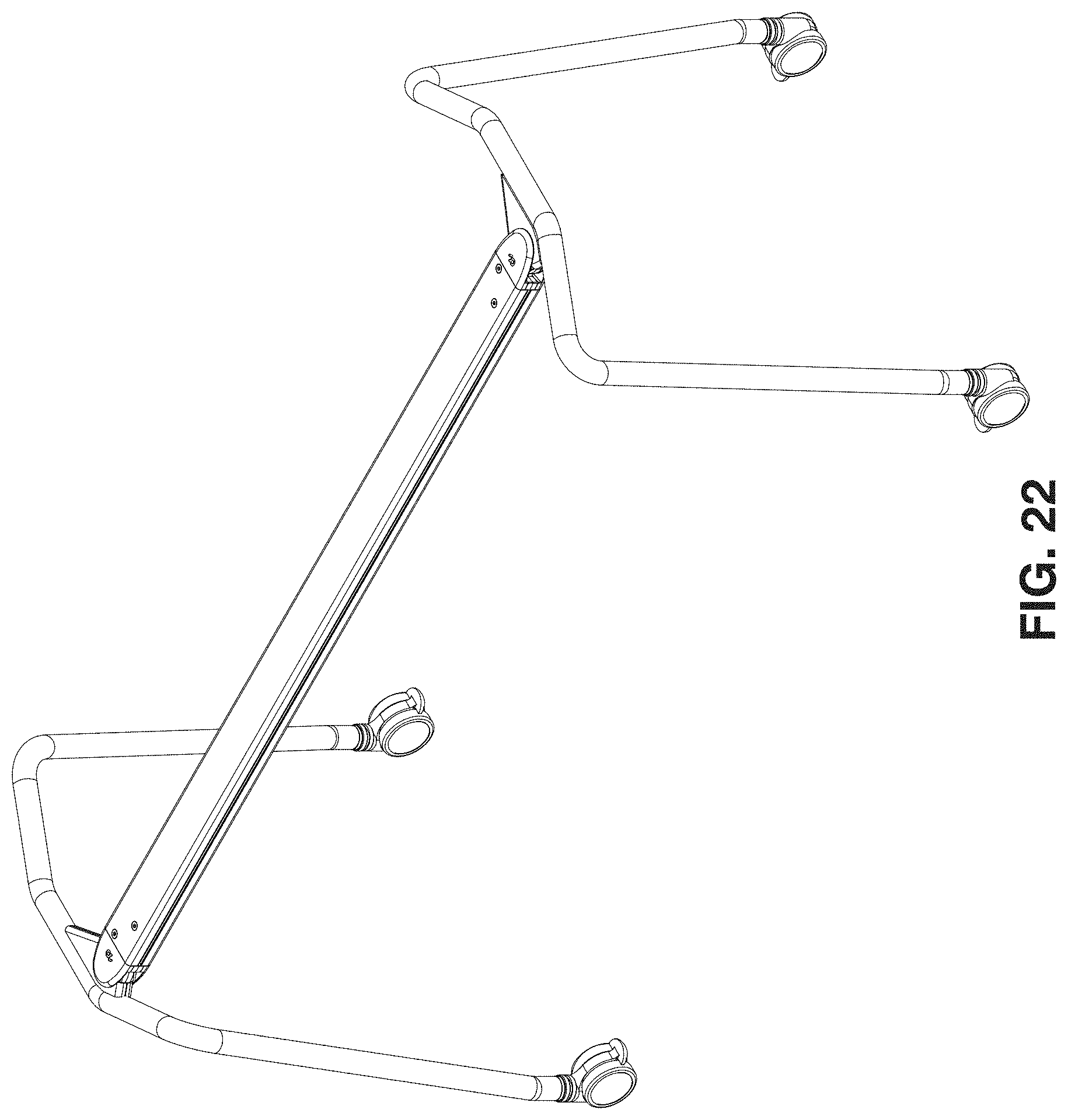 Patent USD1000879 Figure 17 – Foldable table frame
