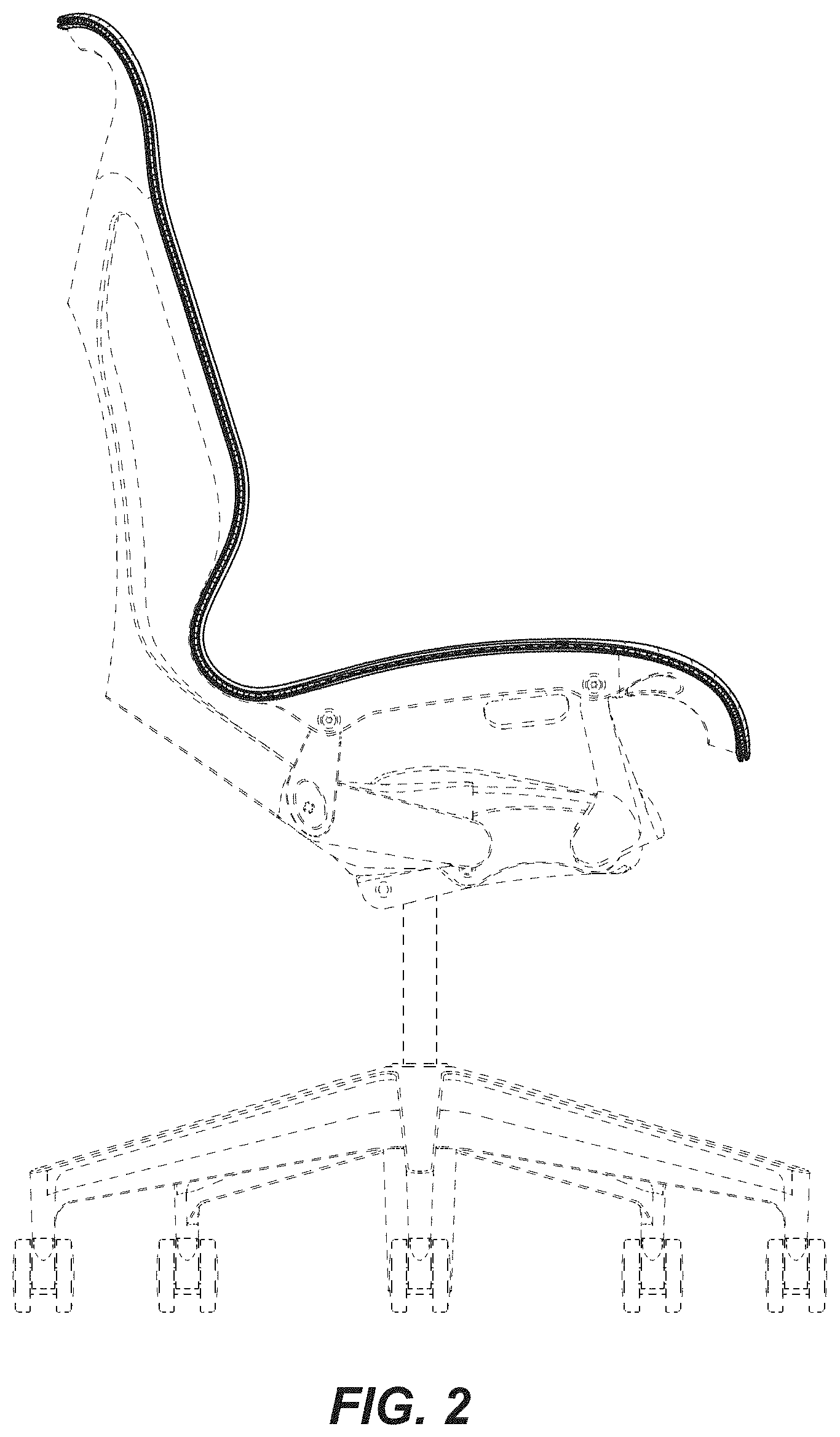 Patent USD1000880 Figure 2 – Chair