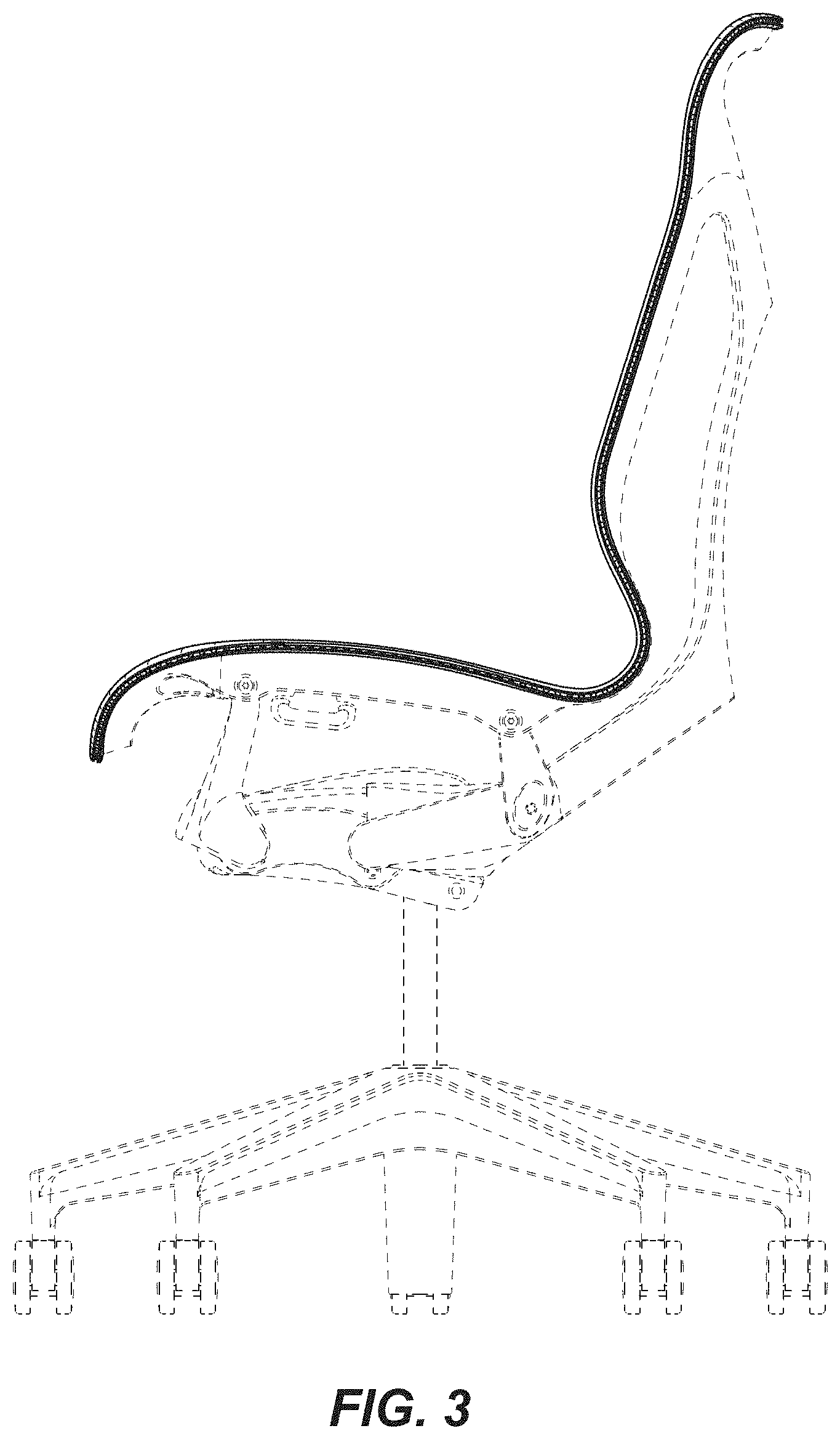 Patent USD1000880 Figure 3 – Chair