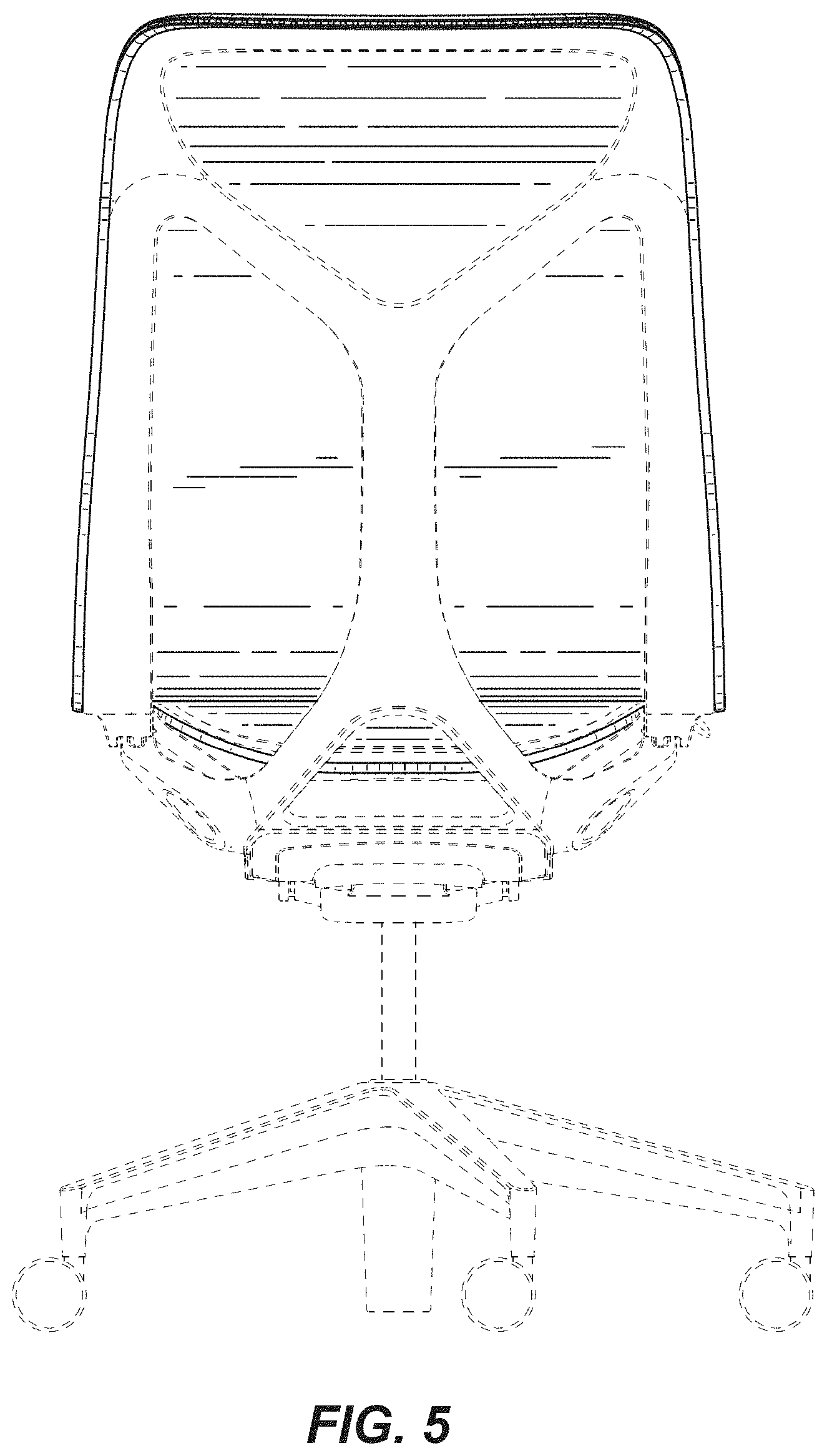 Patent USD1000880 Figure 5 – Chair