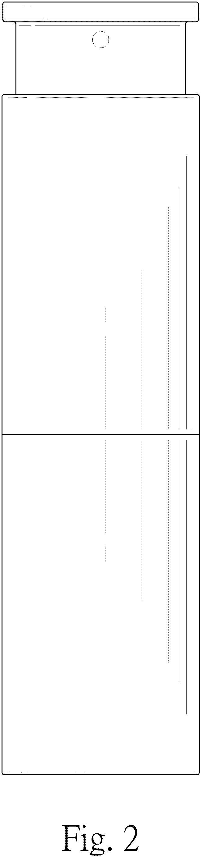 Patent USD1000882 Figure 2 – Fluid container