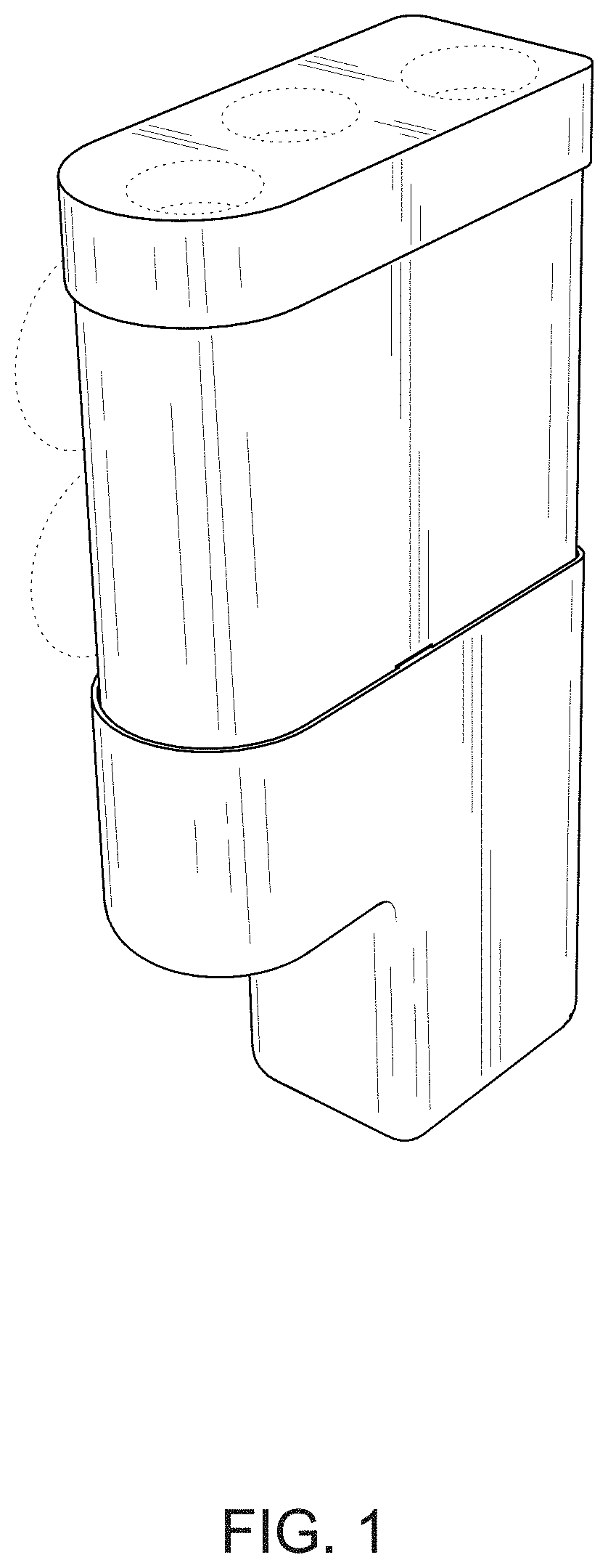 Patent USD1000883 Figure 1 – Liquid and cup dispenser