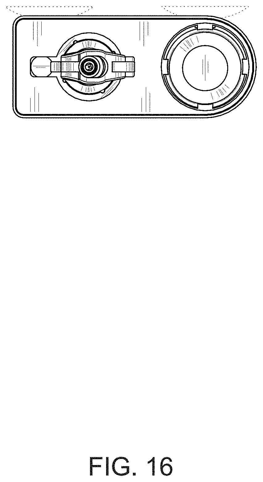 Patent USD1000883 Figure 16 – Liquid and cup dispenser