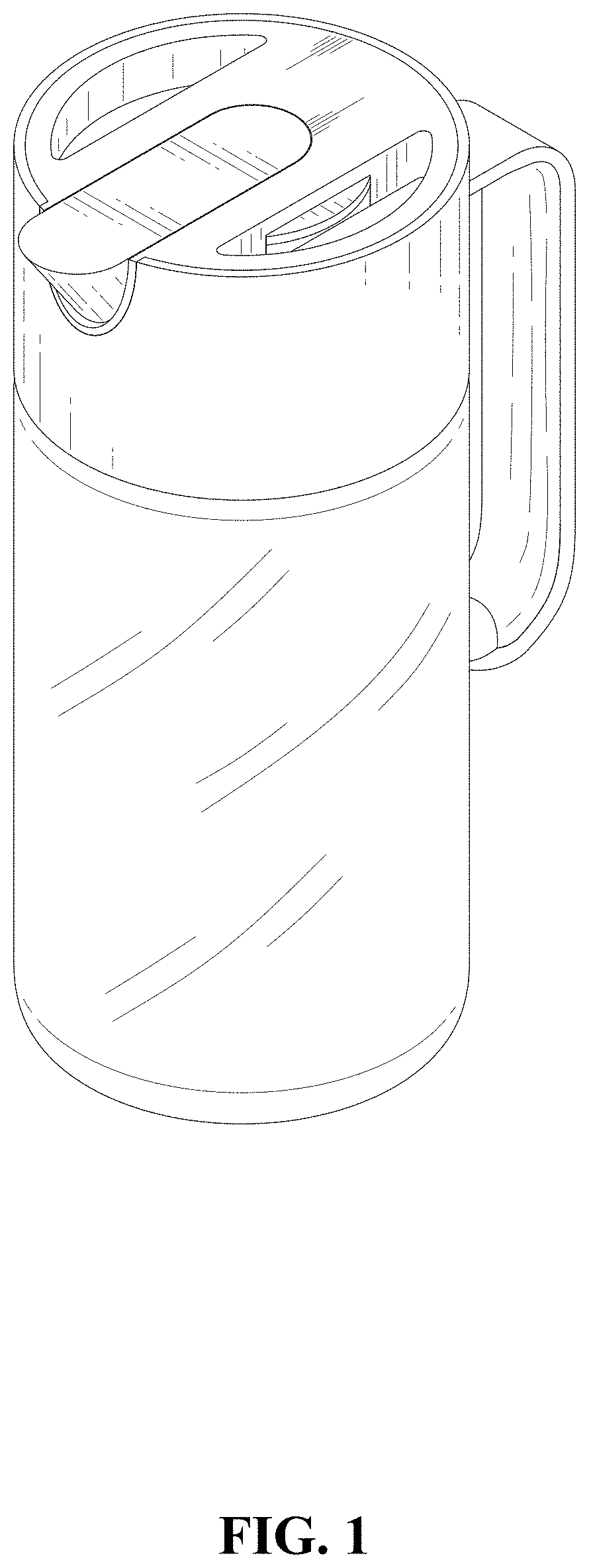 Patent USD1000886 Figure 1 – Snap fastener oil pitcher