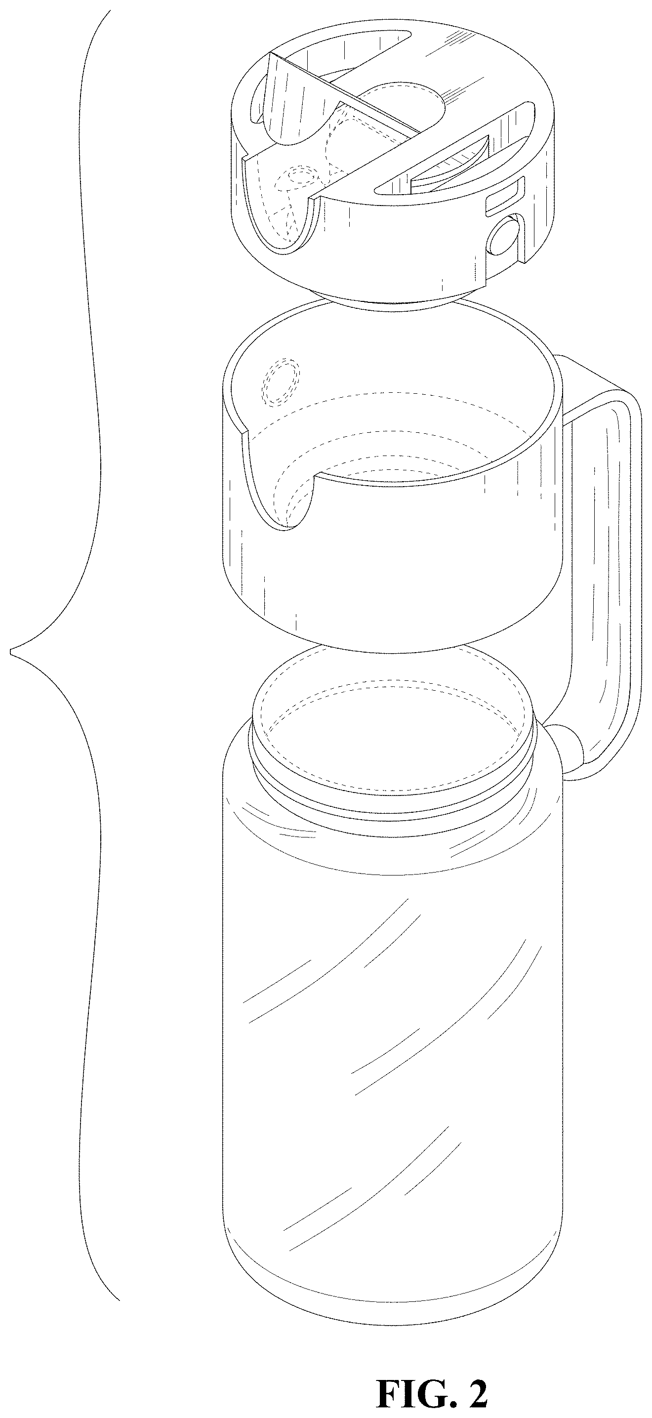 Patent USD1000886 Figure 2 – Snap fastener oil pitcher
