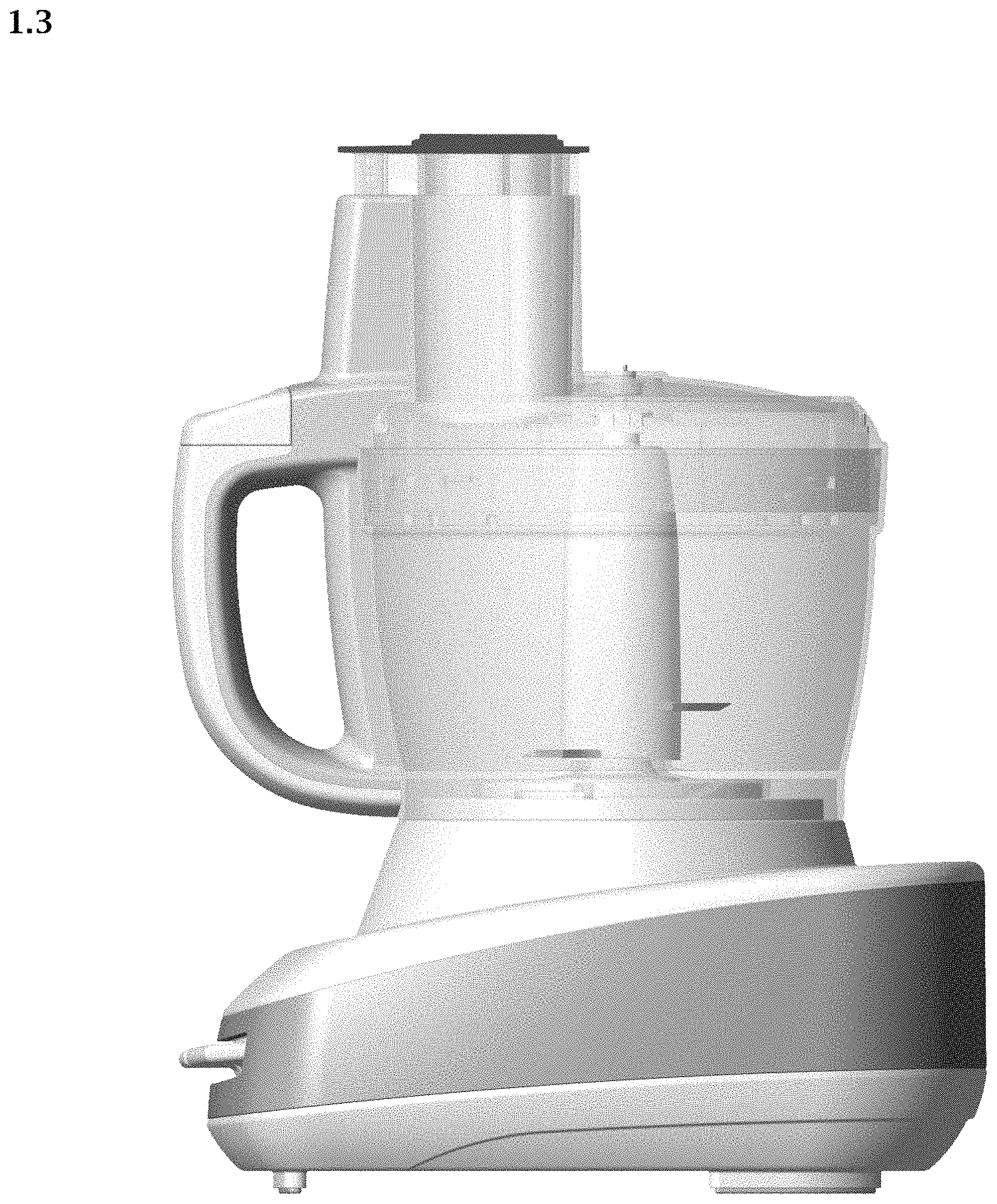 Patent USD1000893 Figure 3 – Food processing apparatus
