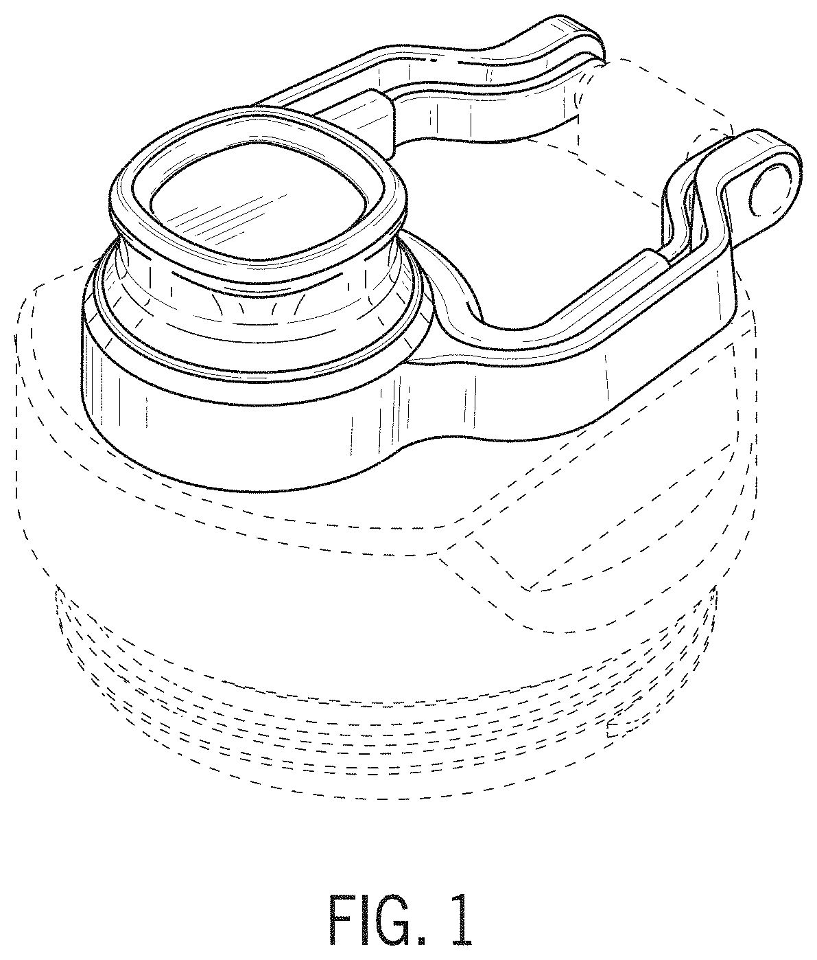 Patent USD1000897 Figure 1 – Container lid