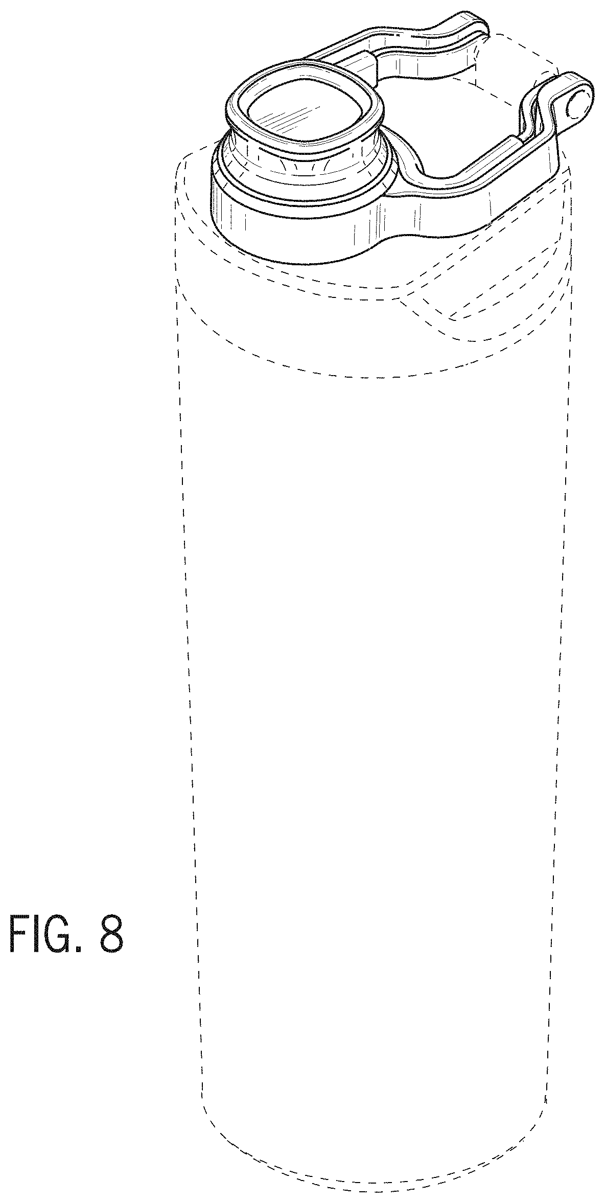 Patent USD1000897 Figure 5 – Container lid