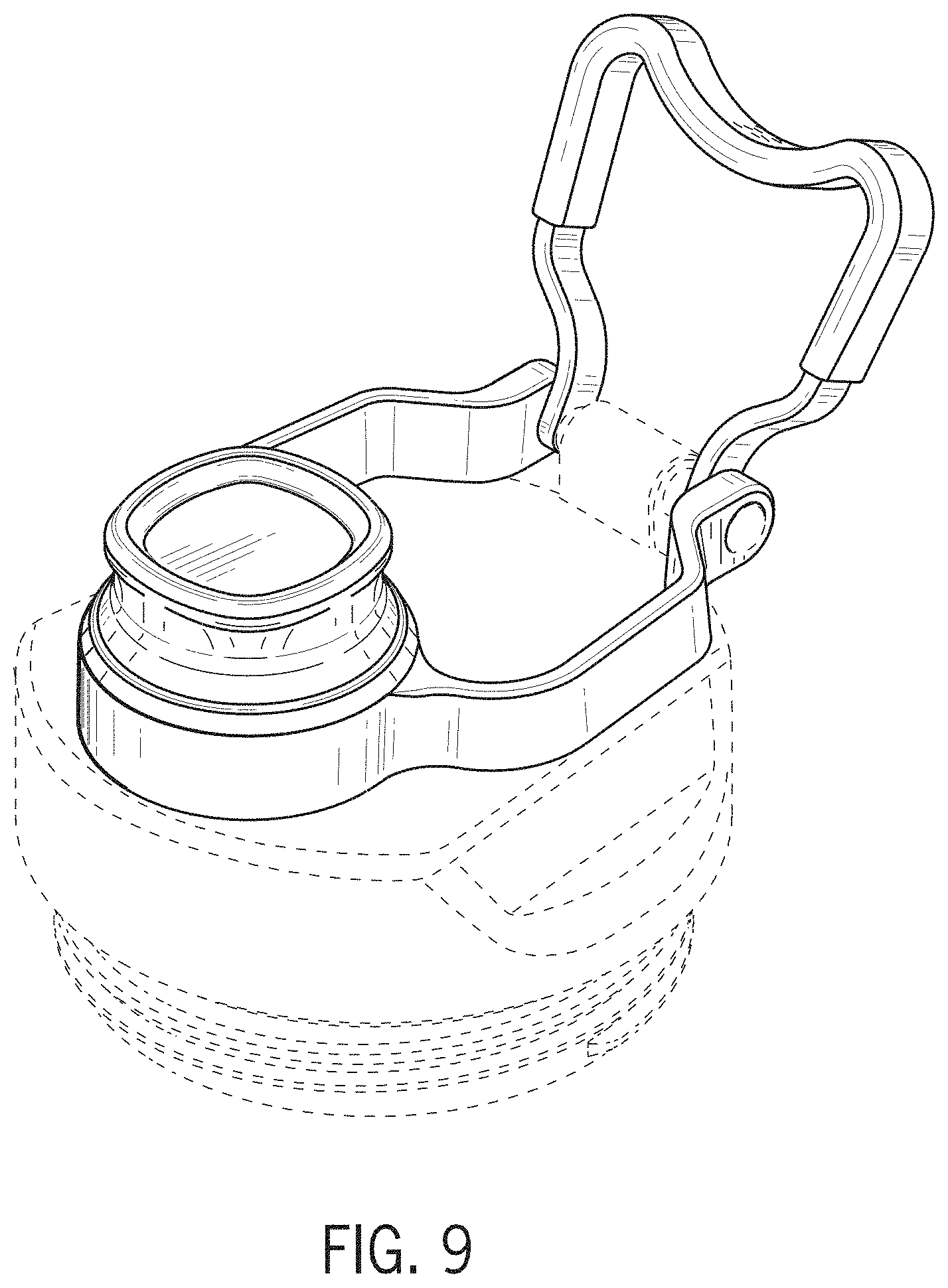 Patent USD1000897 Figure 6 – Container lid