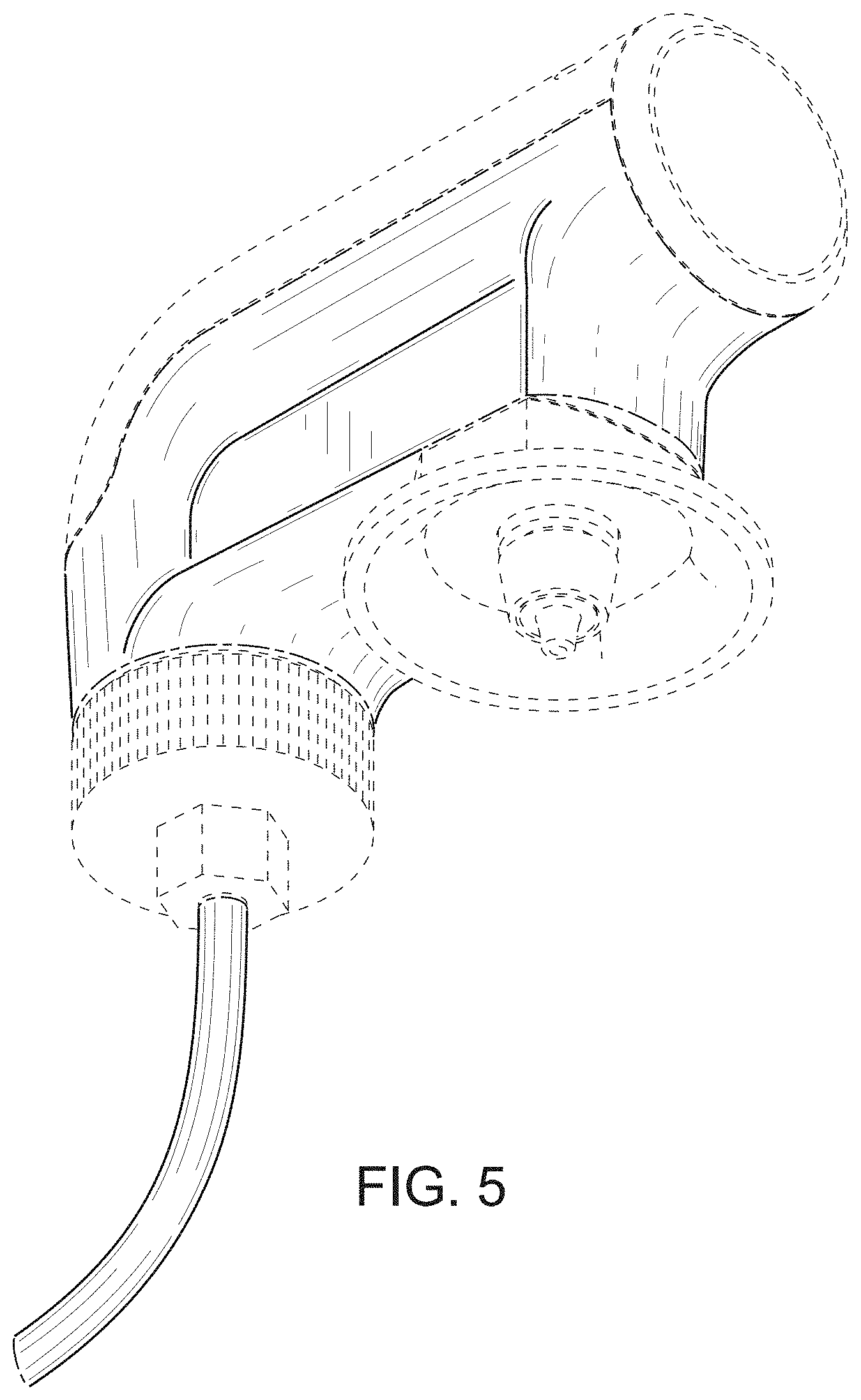 Patent USD1000898 Figure 5 – Bottle pressurizer with hose