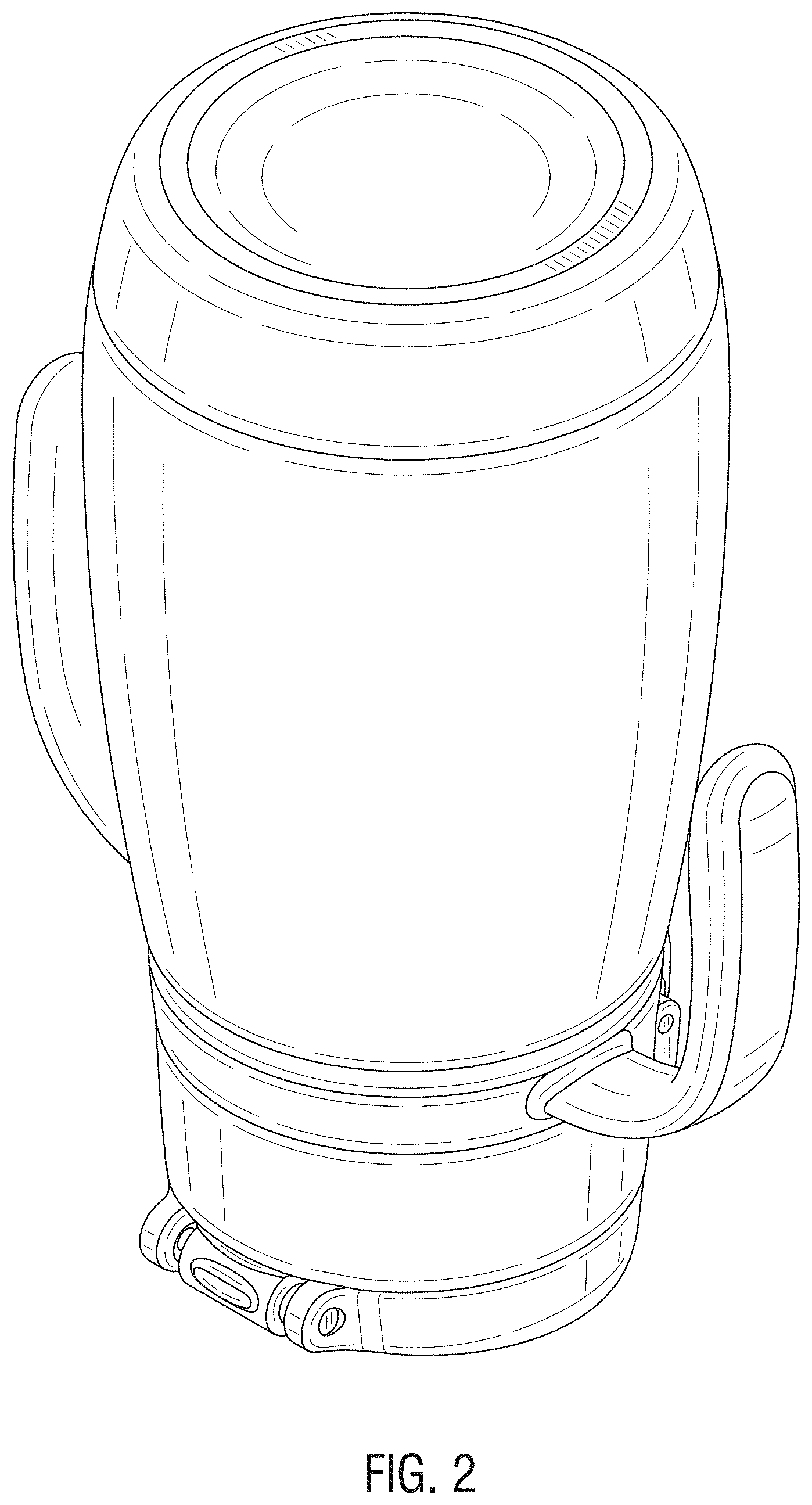 Patent USD1000902 Figure 2 – Drinking flask