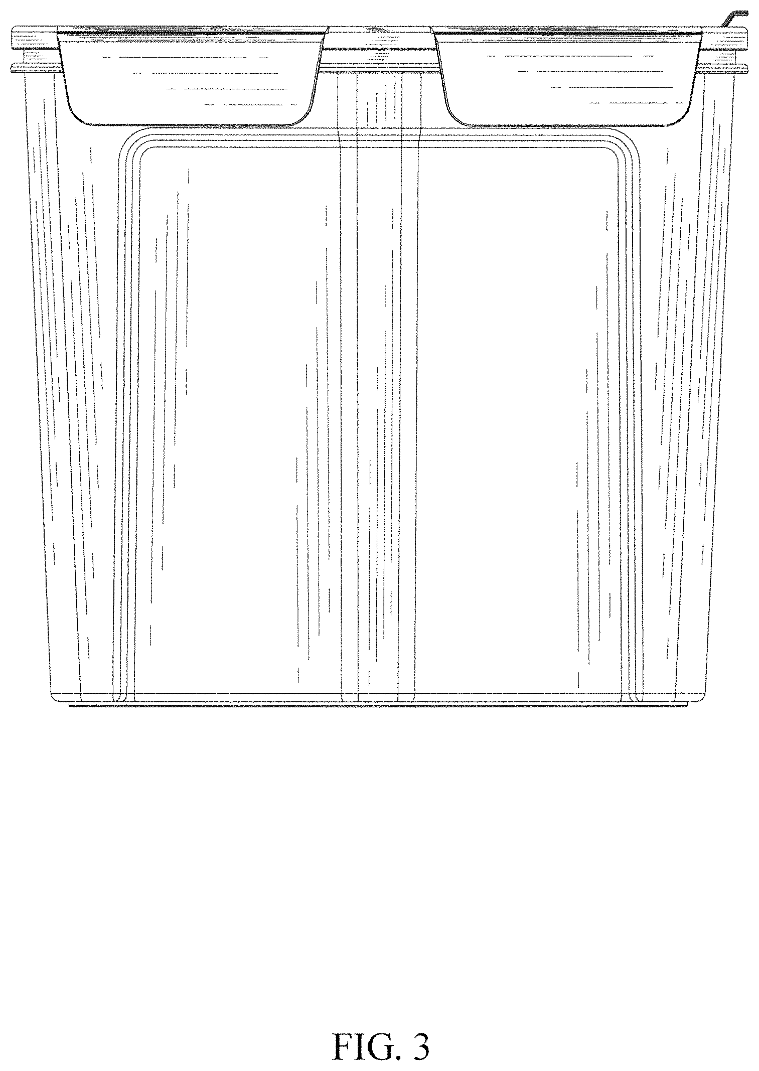 Patent USD1000906 Figure 3 – Cereal container
