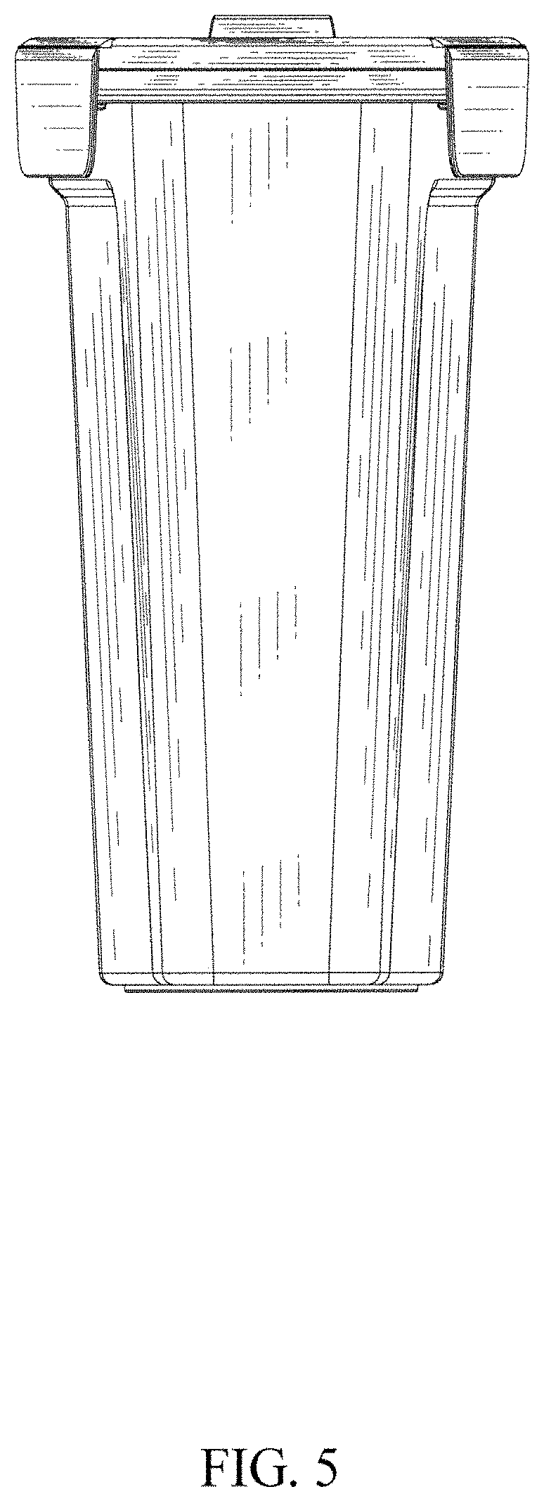 Patent USD1000906 Figure 5 – Cereal container