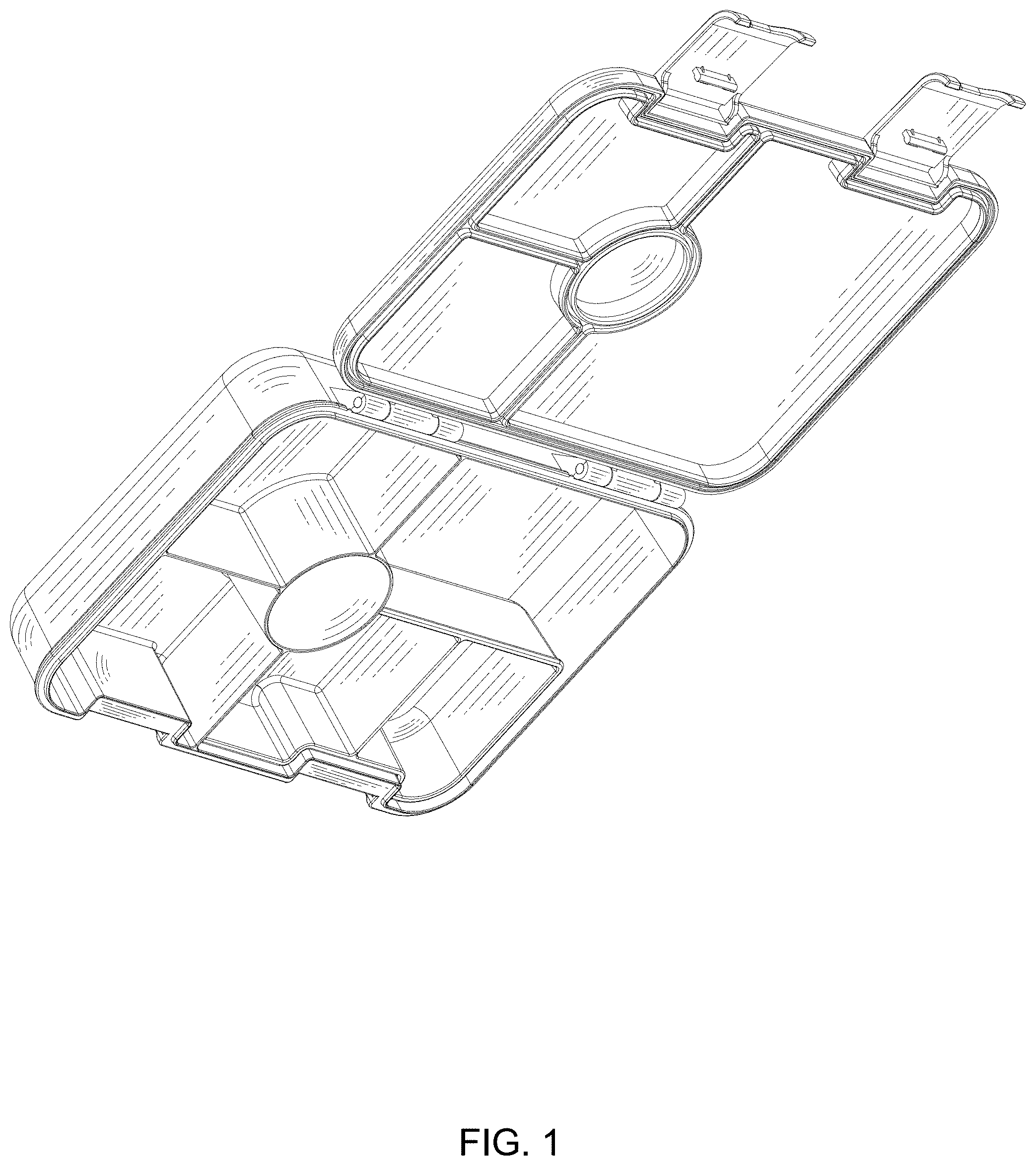 Patent USD1000907 — Double buckle lunch box — Figure 1