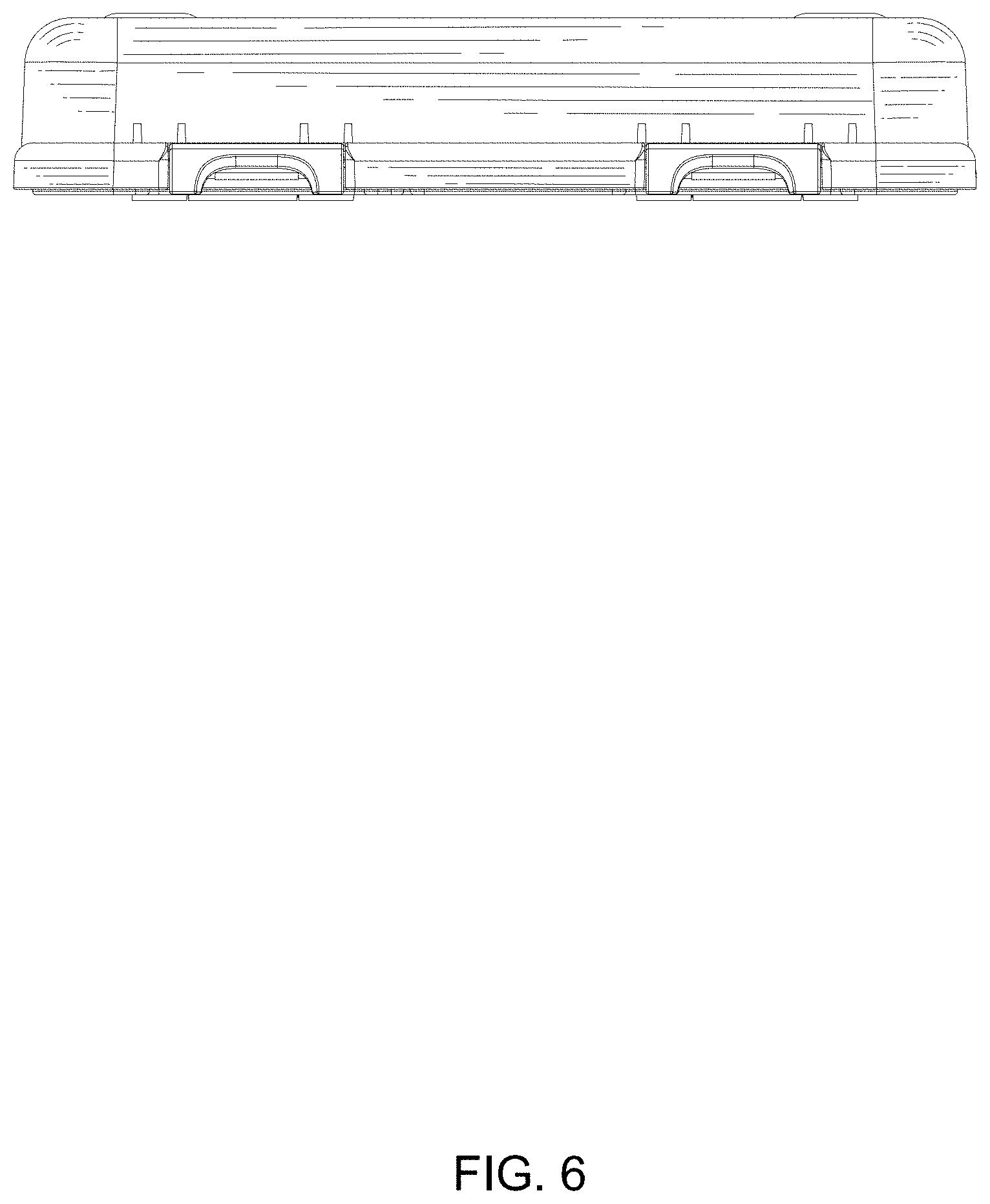 Patent USD1000907 Figure 6 – Double buckle lunch box