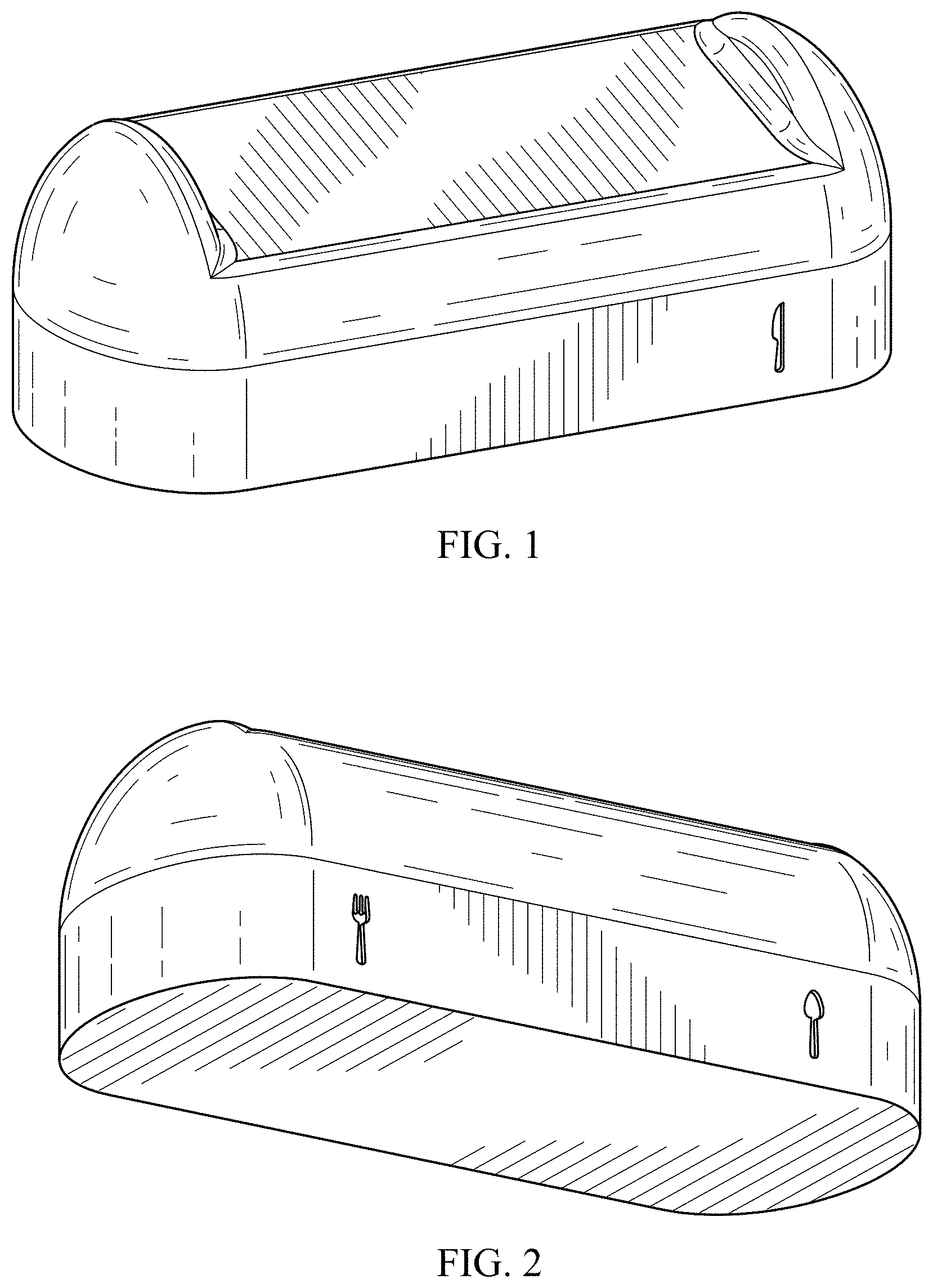 Patent USD1000909 Figure 1 – Block for resting dining utensils