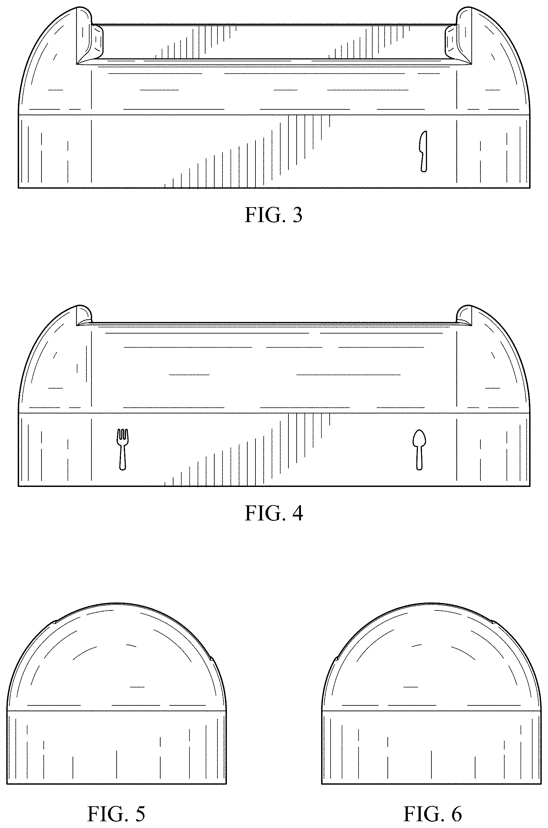 Patent USD1000909 Figure 2 – Block for resting dining utensils