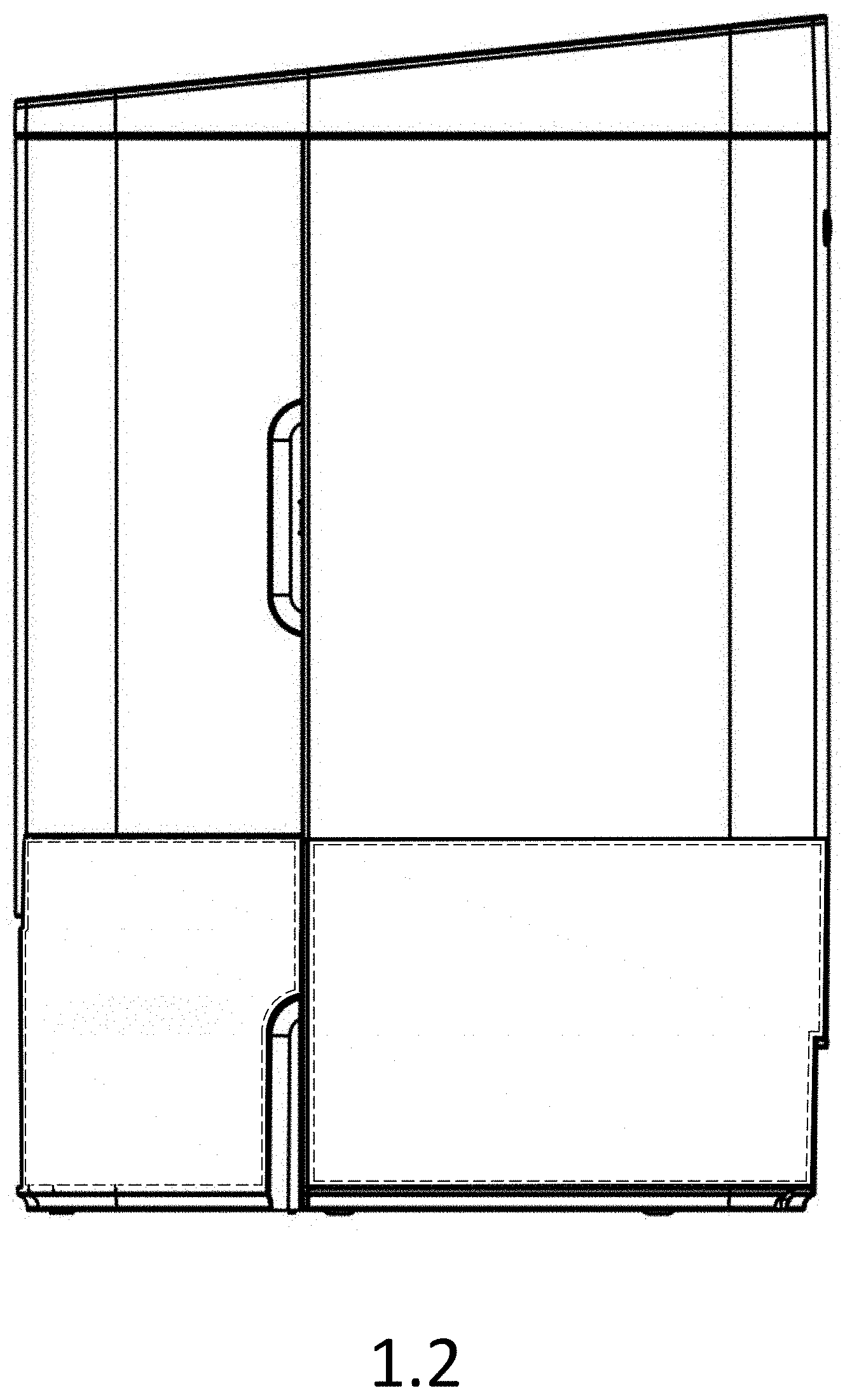 Patent USD1000912 Figure 2 – Electric fruit juicer