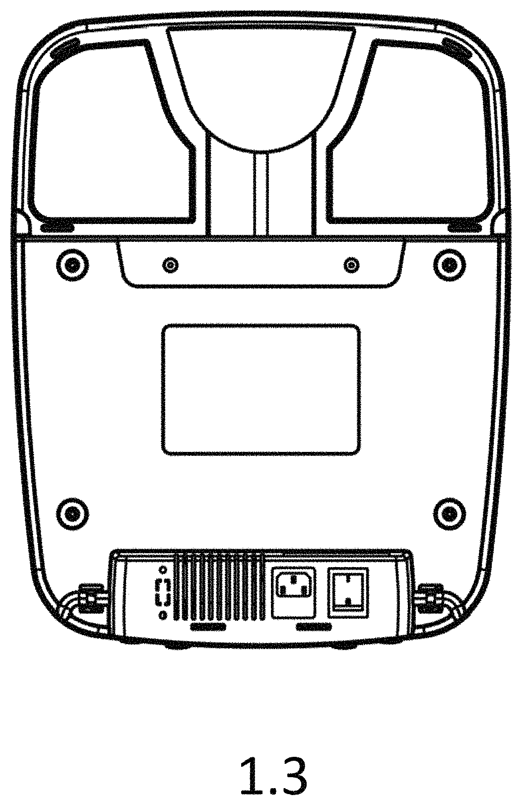 Patent USD1000912 Figure 3 – Electric fruit juicer