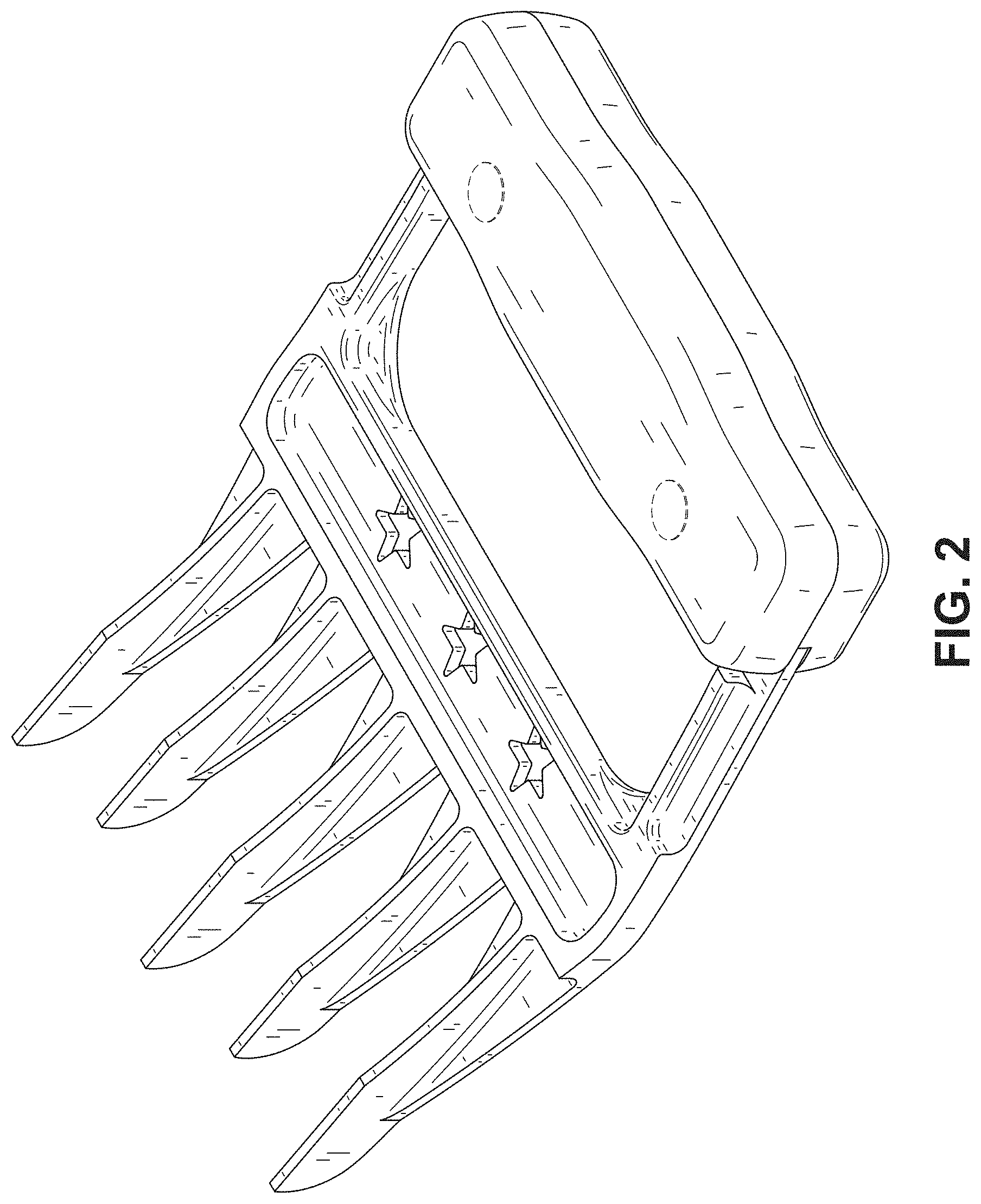 Patent USD1000913 Figure 2 – Meat claw