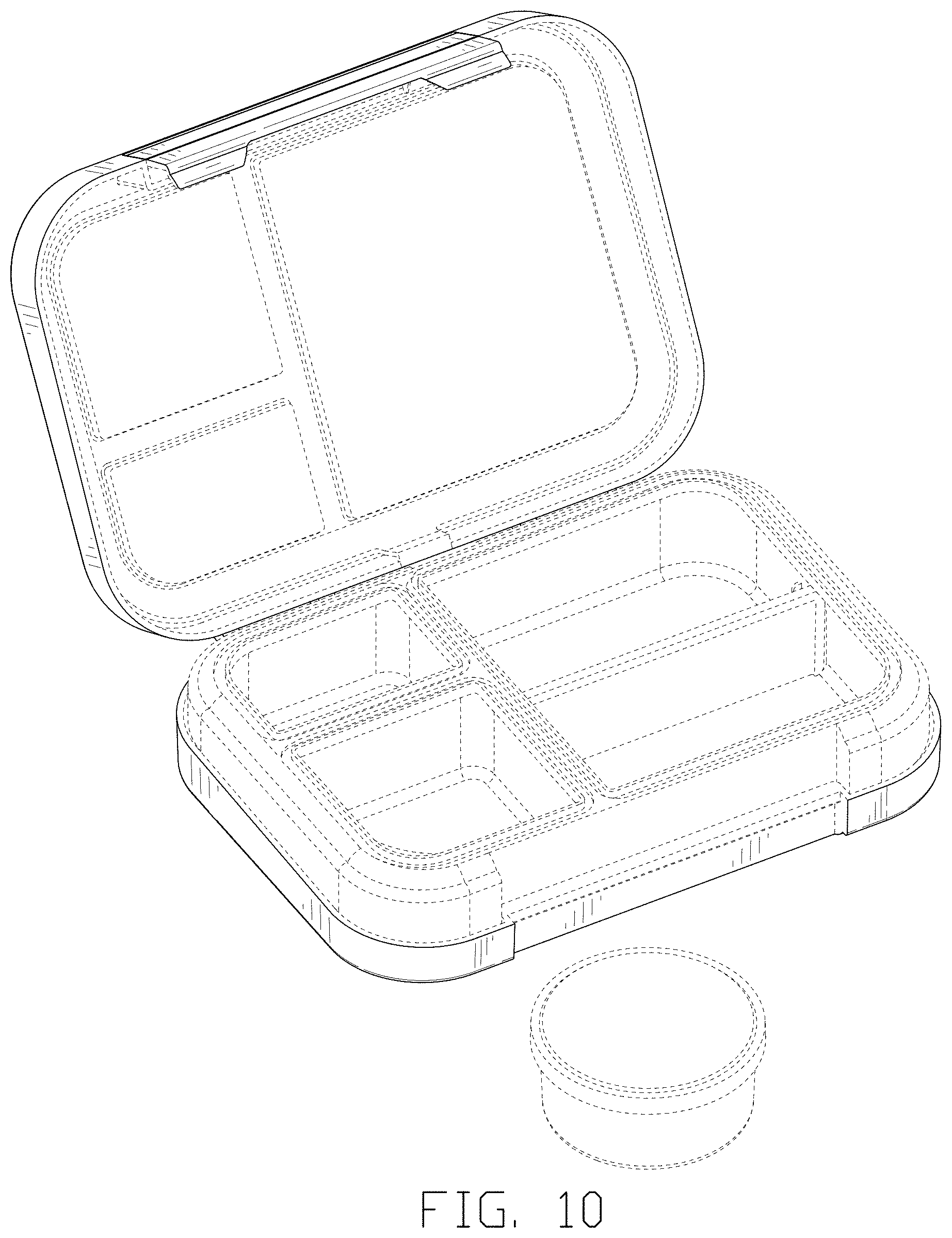 Patent USD1000918 Figure 10 – Lunch box