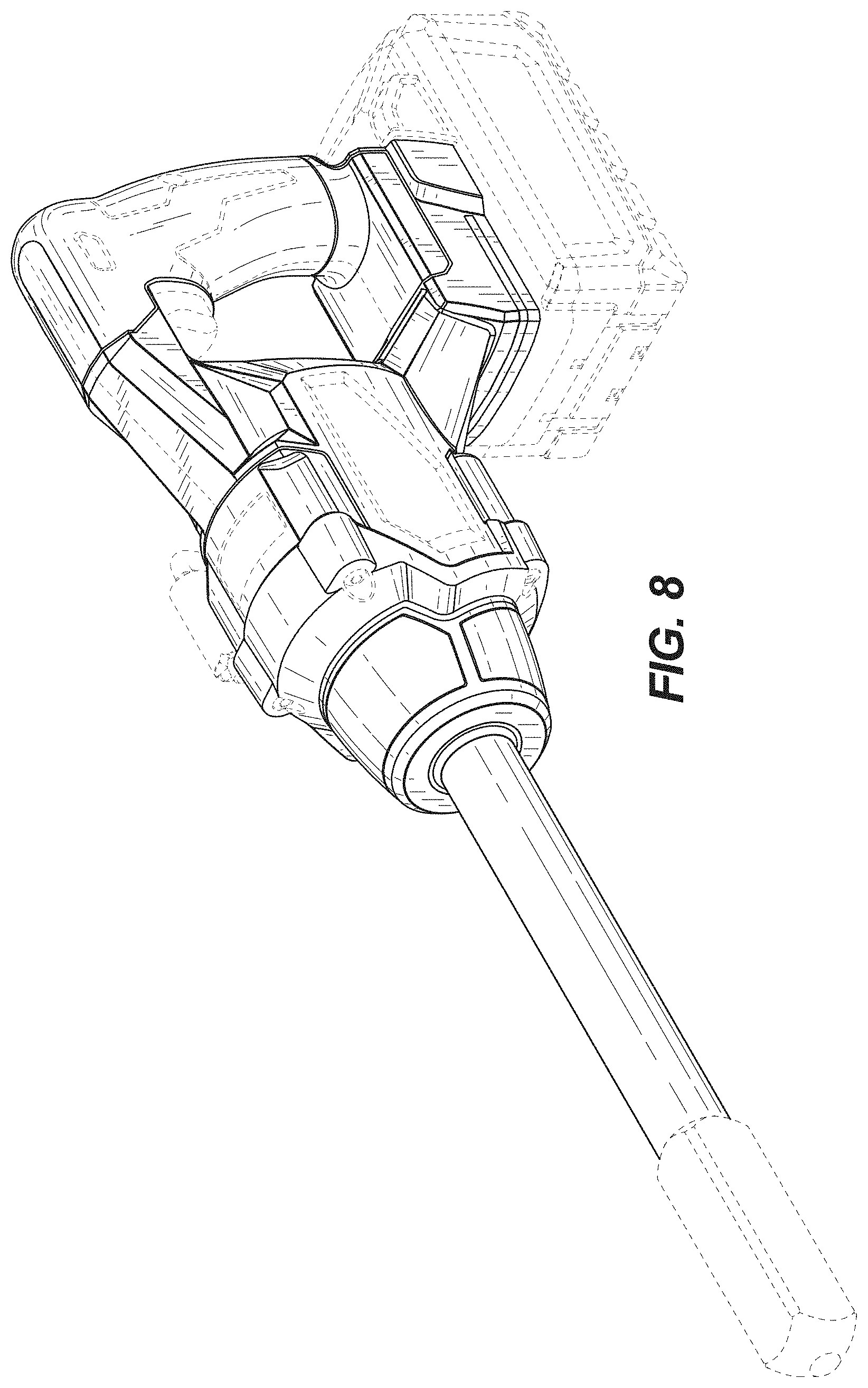 Patent USD1000927 Figure 5 – Concrete vibrator