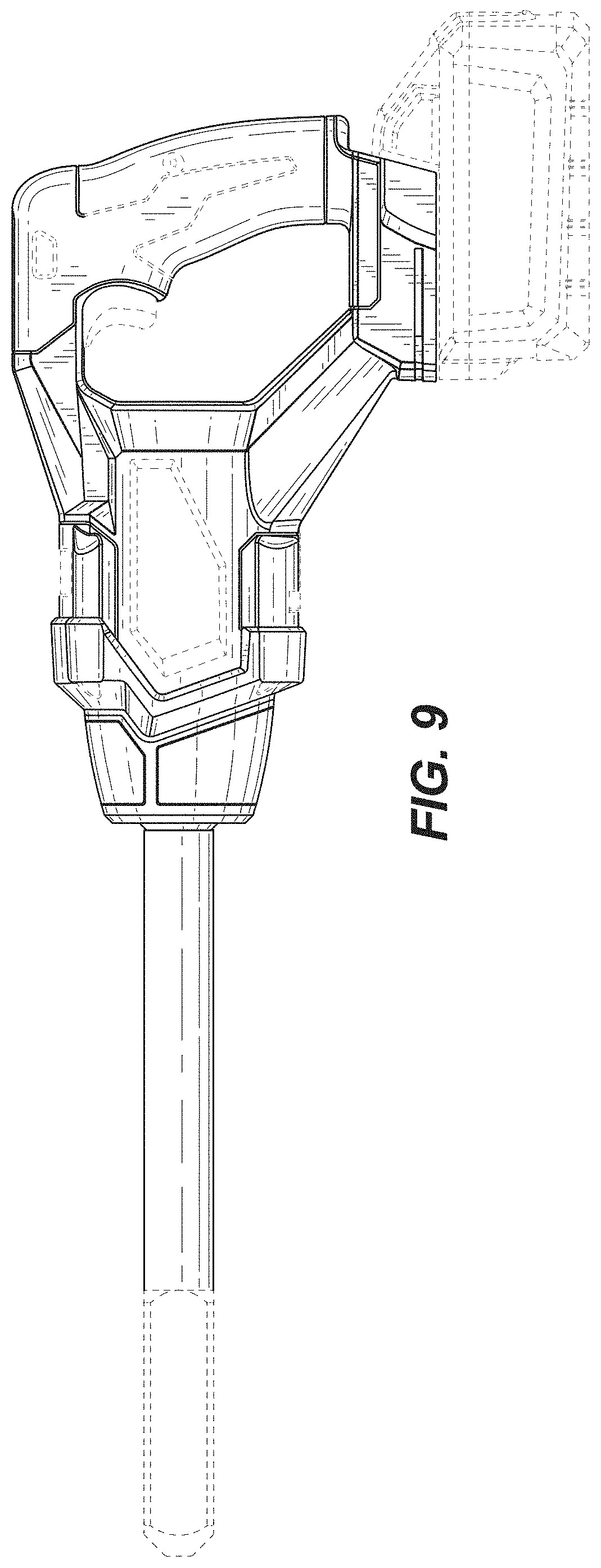 Patent USD1000927 Figure 6 – Concrete vibrator