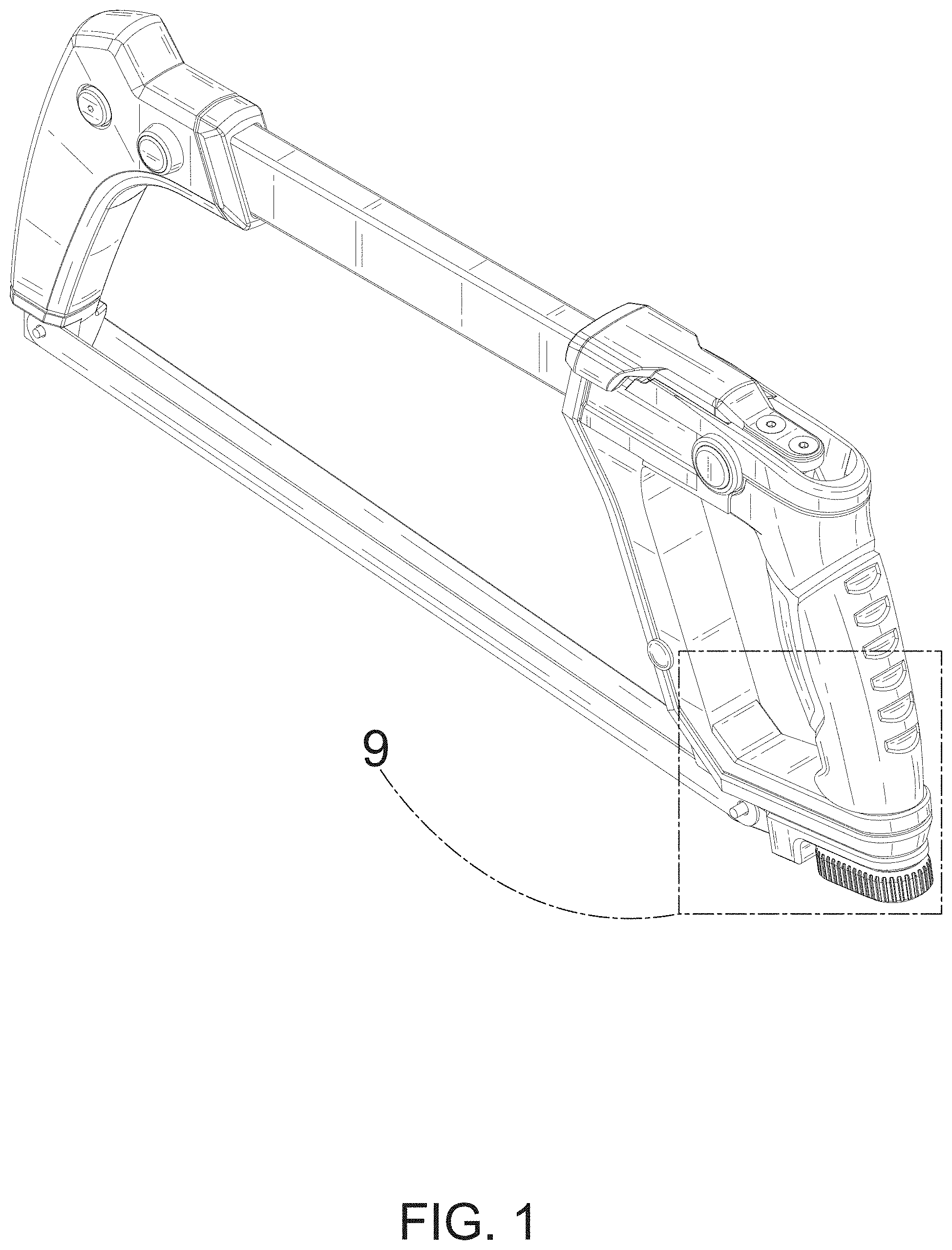 Patent USD1000931 Figure 1 – Hacksaw