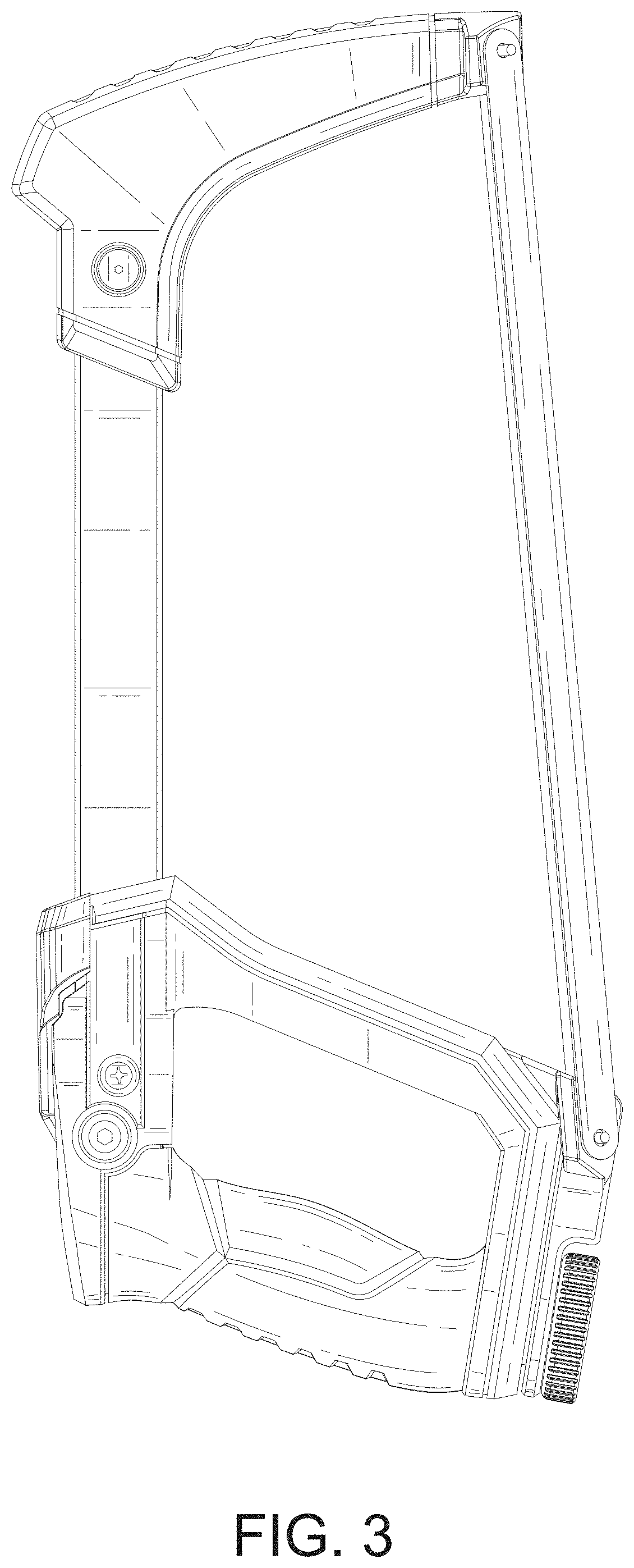 Patent USD1000931 Figure 3 – Hacksaw
