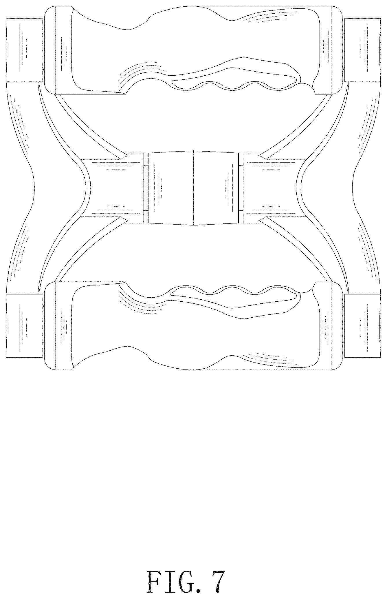 Patent USD1000932 Figure 7 – Double D handle