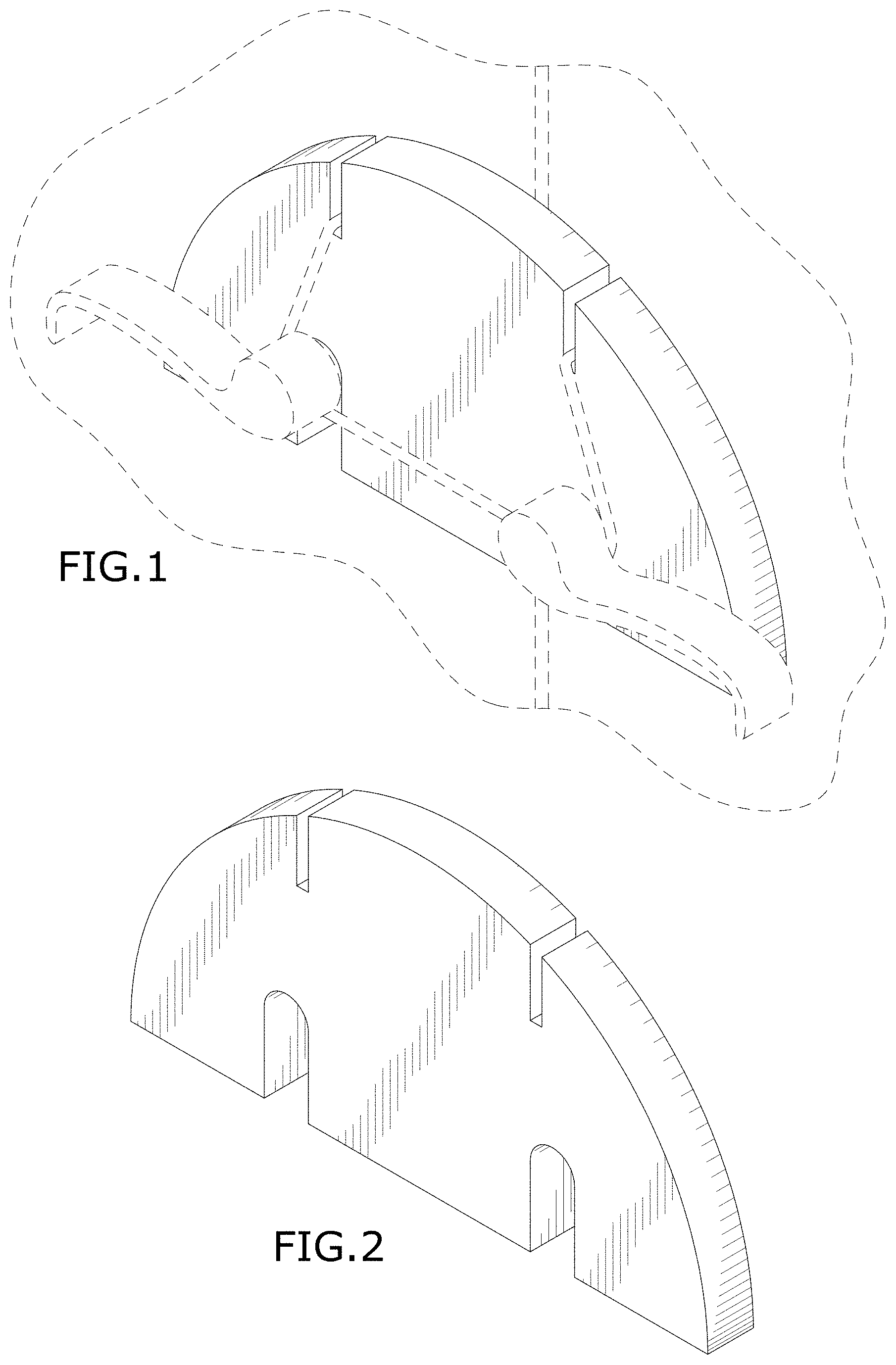 Patent USD1000933 Figure 1 – Locking device for double doors