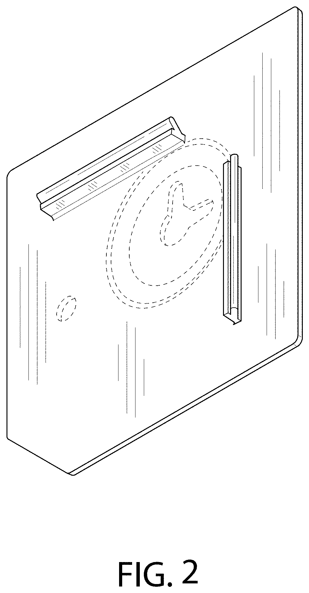 Patent USD1000935 Figure 2 – Hanging bracket
