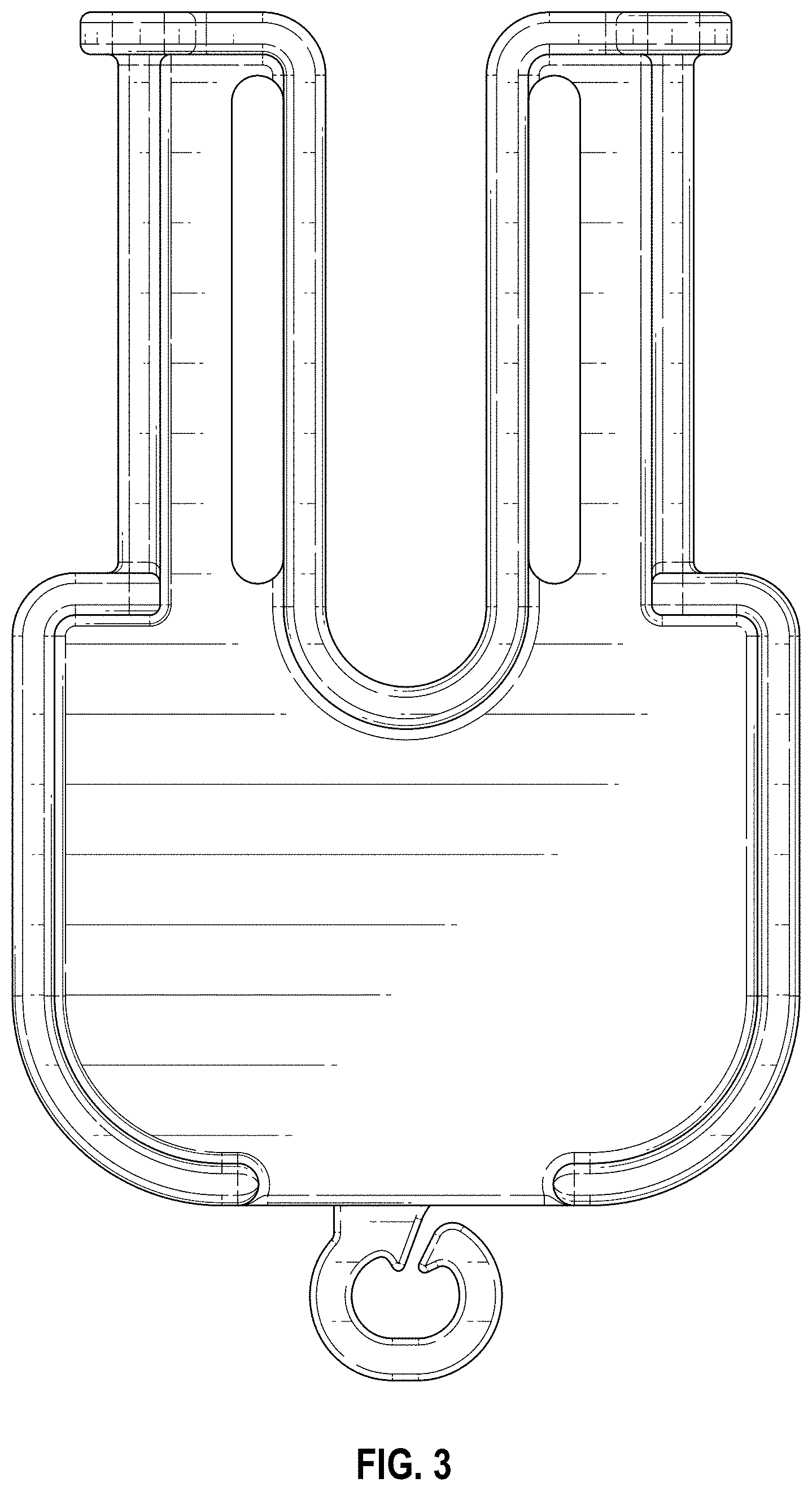 Patent USD1000938 Figure 3 – Loom and nestable dual hook