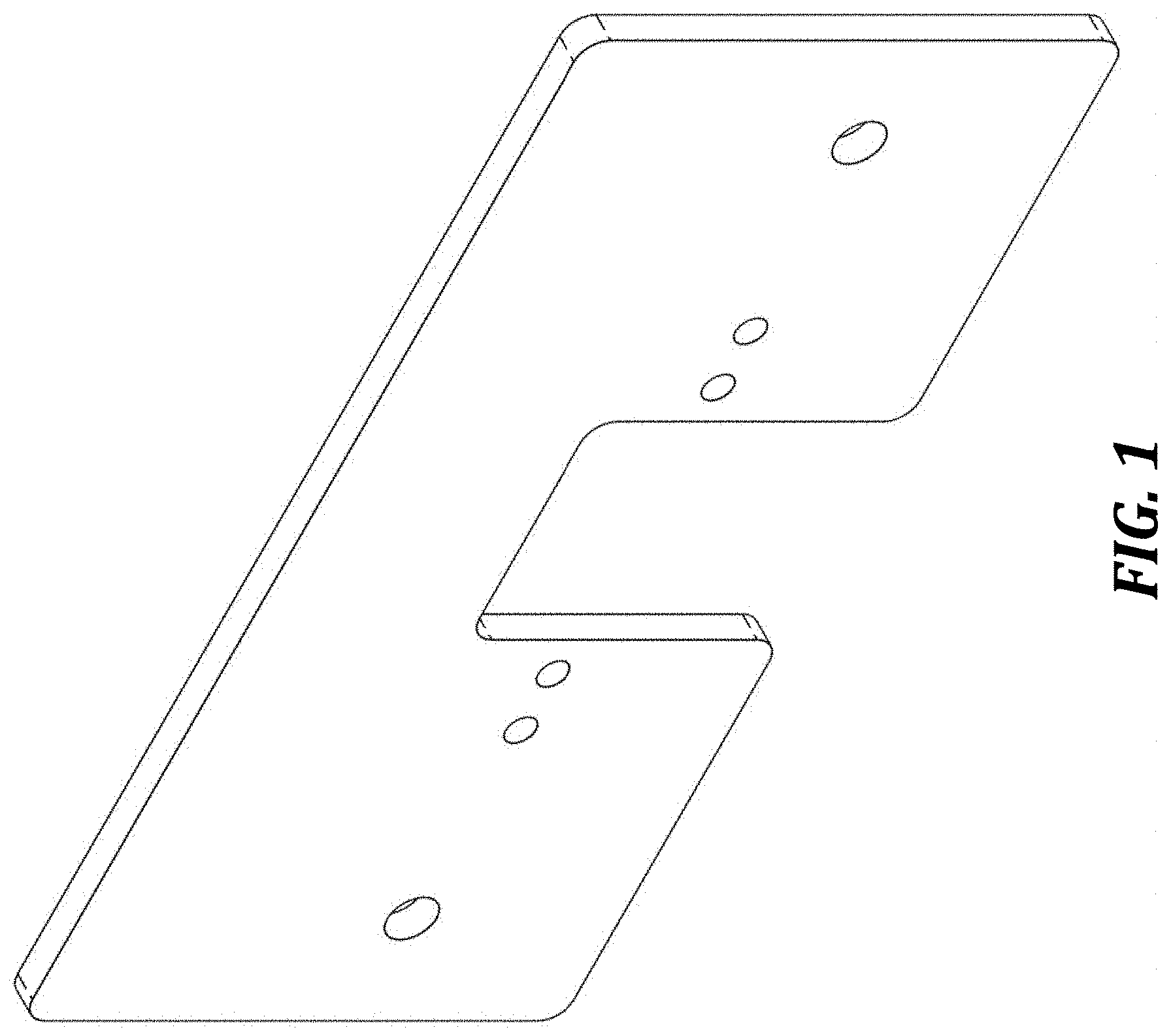 Patent USD1000941 Figure 1 – Water faucet mounting plate