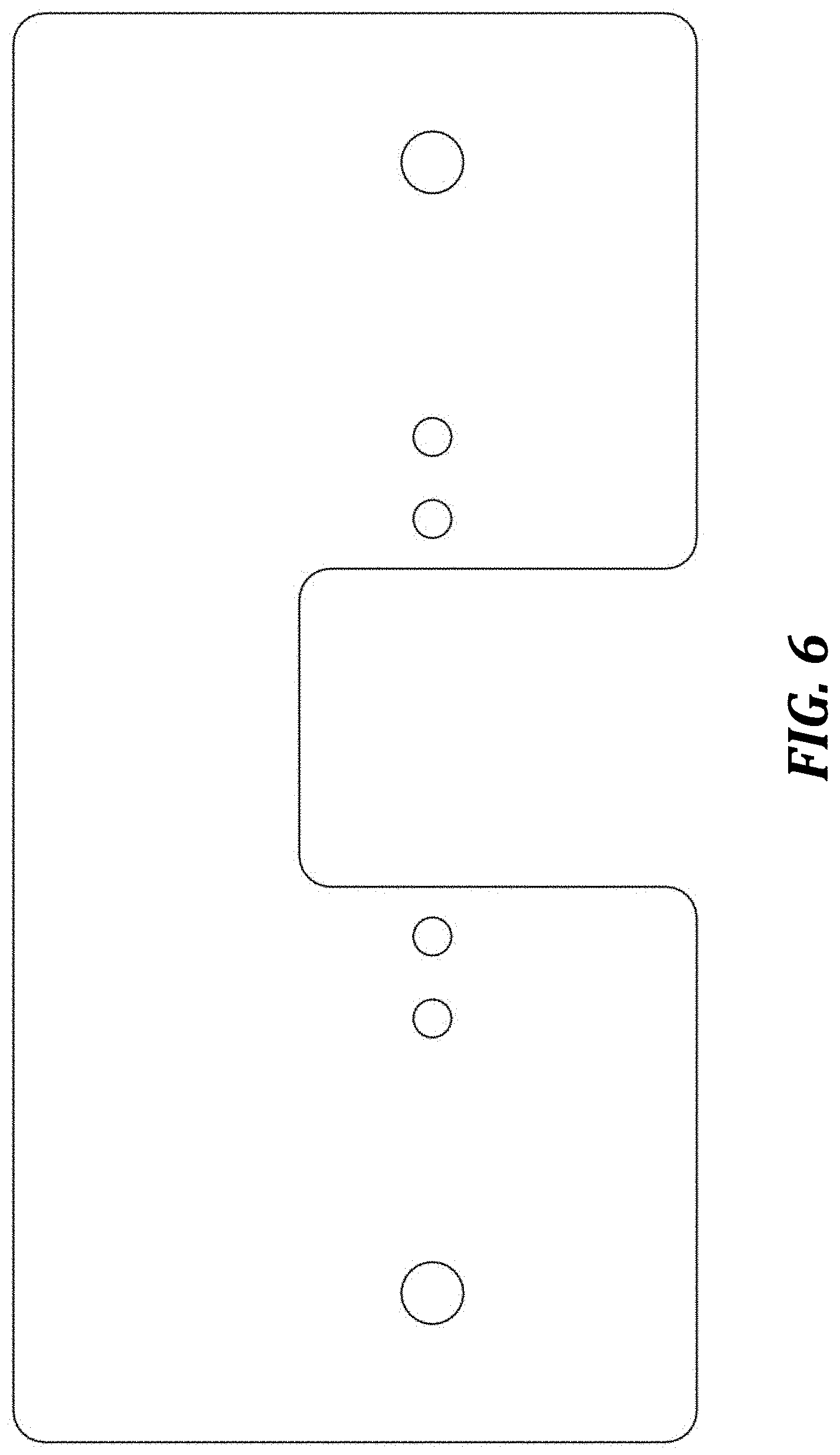 Patent USD1000941 Figure 6 – Water faucet mounting plate